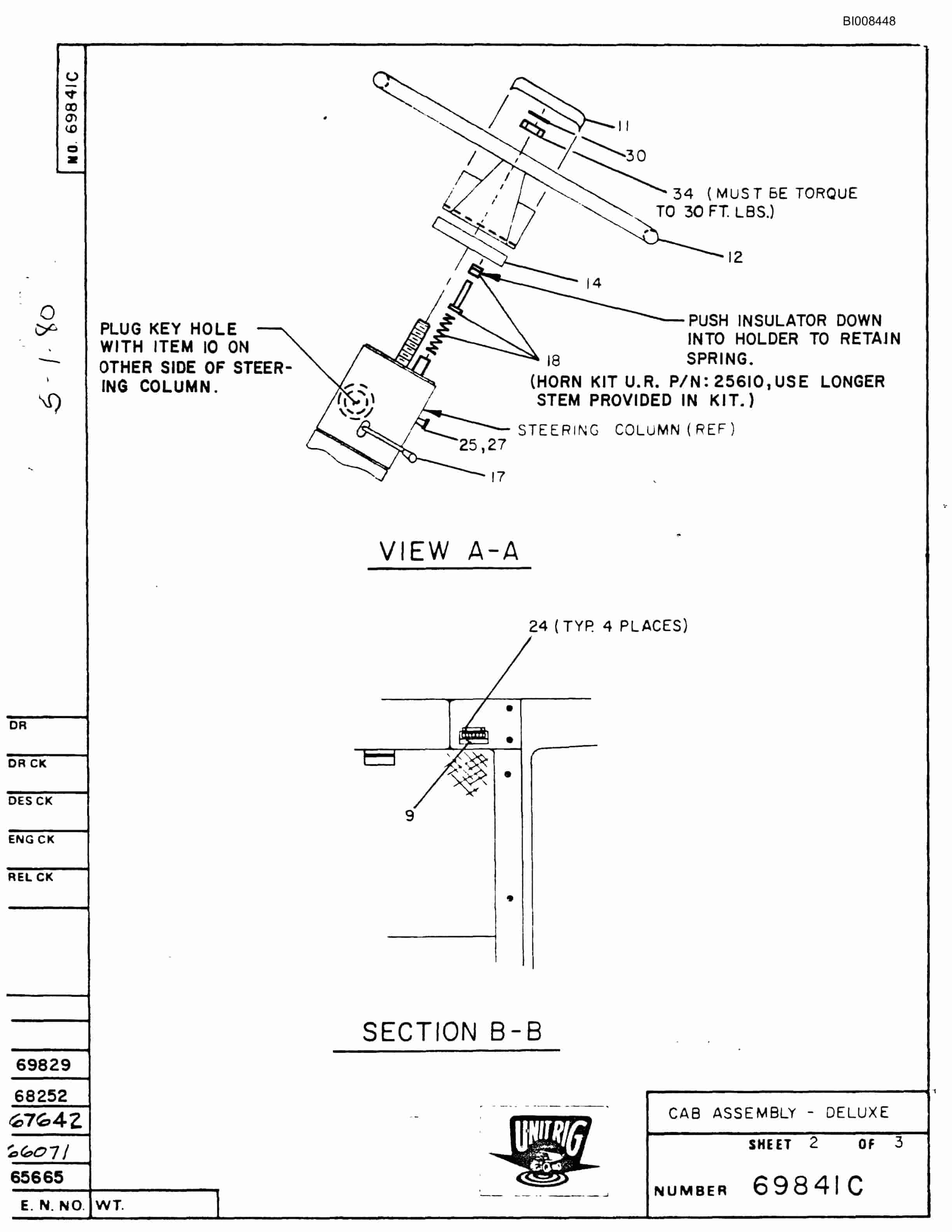 Bucyrus M-100 Assembly Parts Catalog BI008448-2