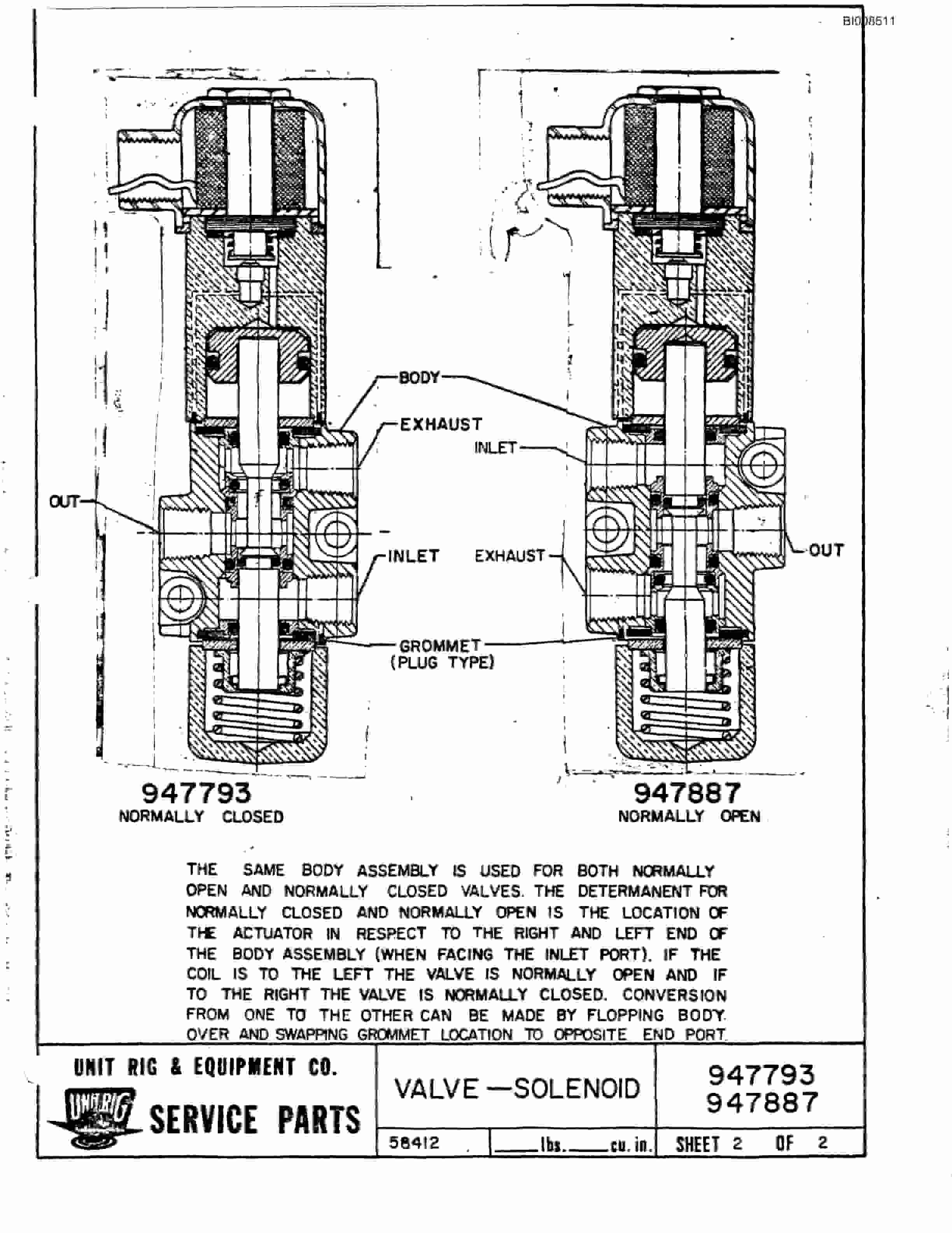 Bucyrus M-100 Assembly Parts Catalog BI008511-5