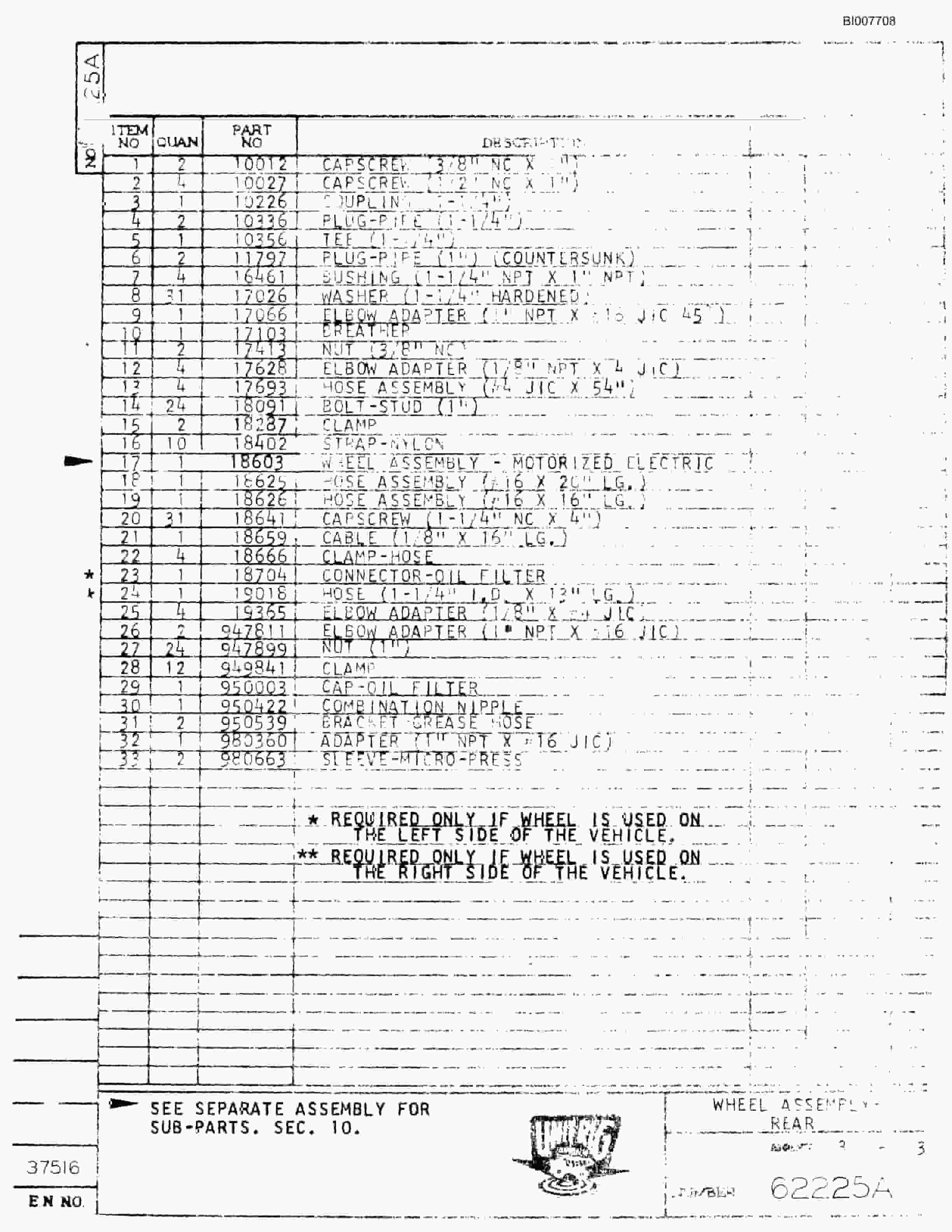 Bucyrus M-100 Illustrated Parts Catalog BI007708-2