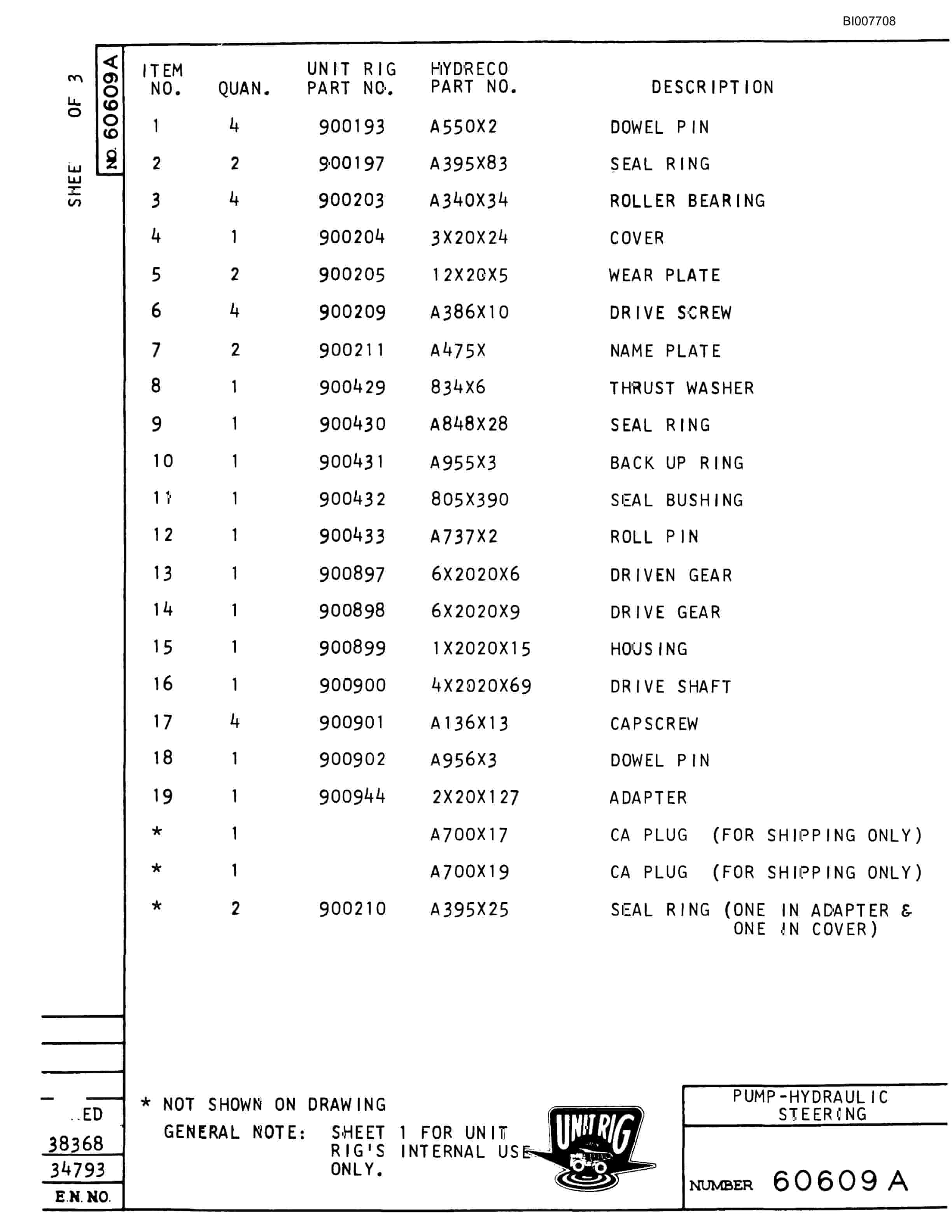 Bucyrus M-100 Illustrated Parts Catalog BI007708-4