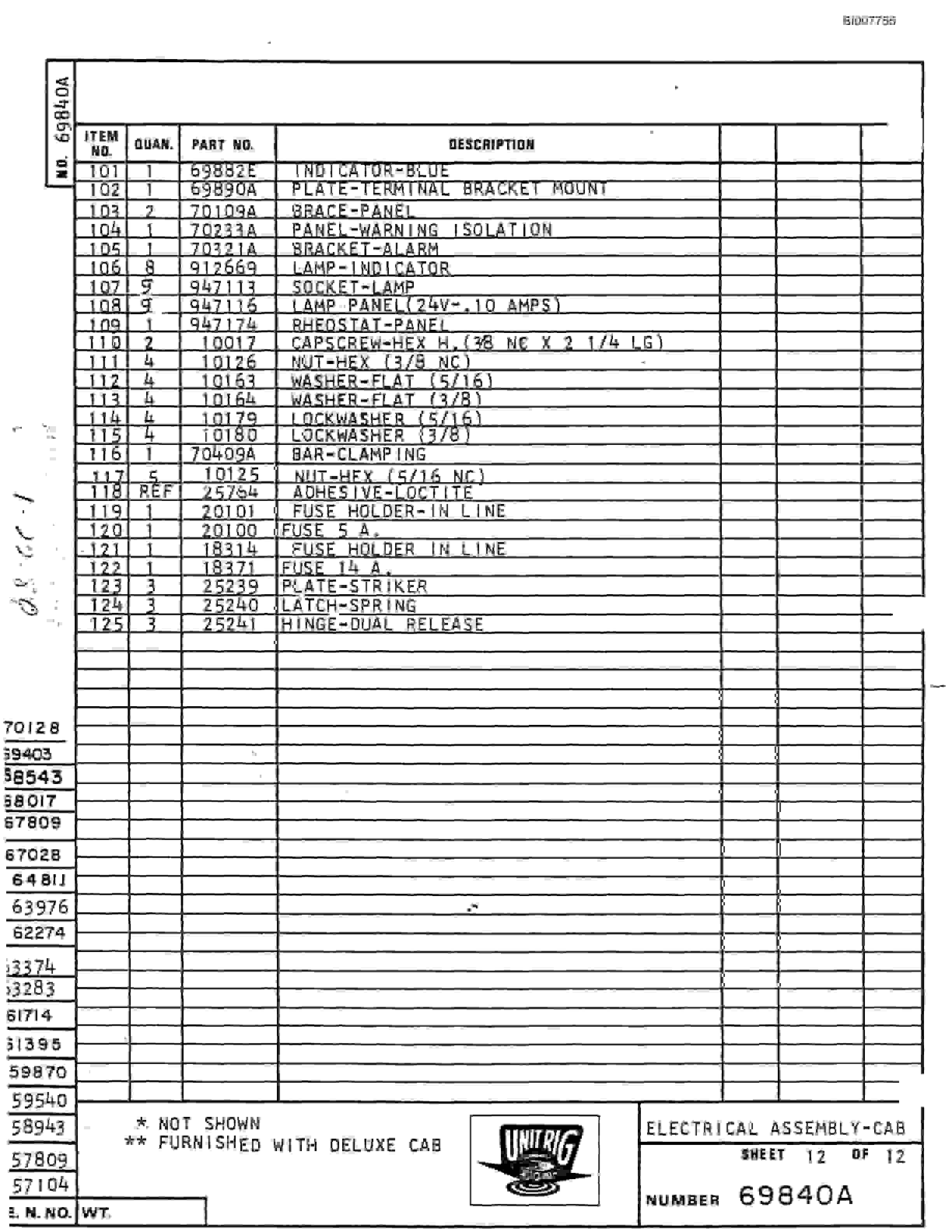 Bucyrus M-100 Illustrated Parts Catalog BI007755-2
