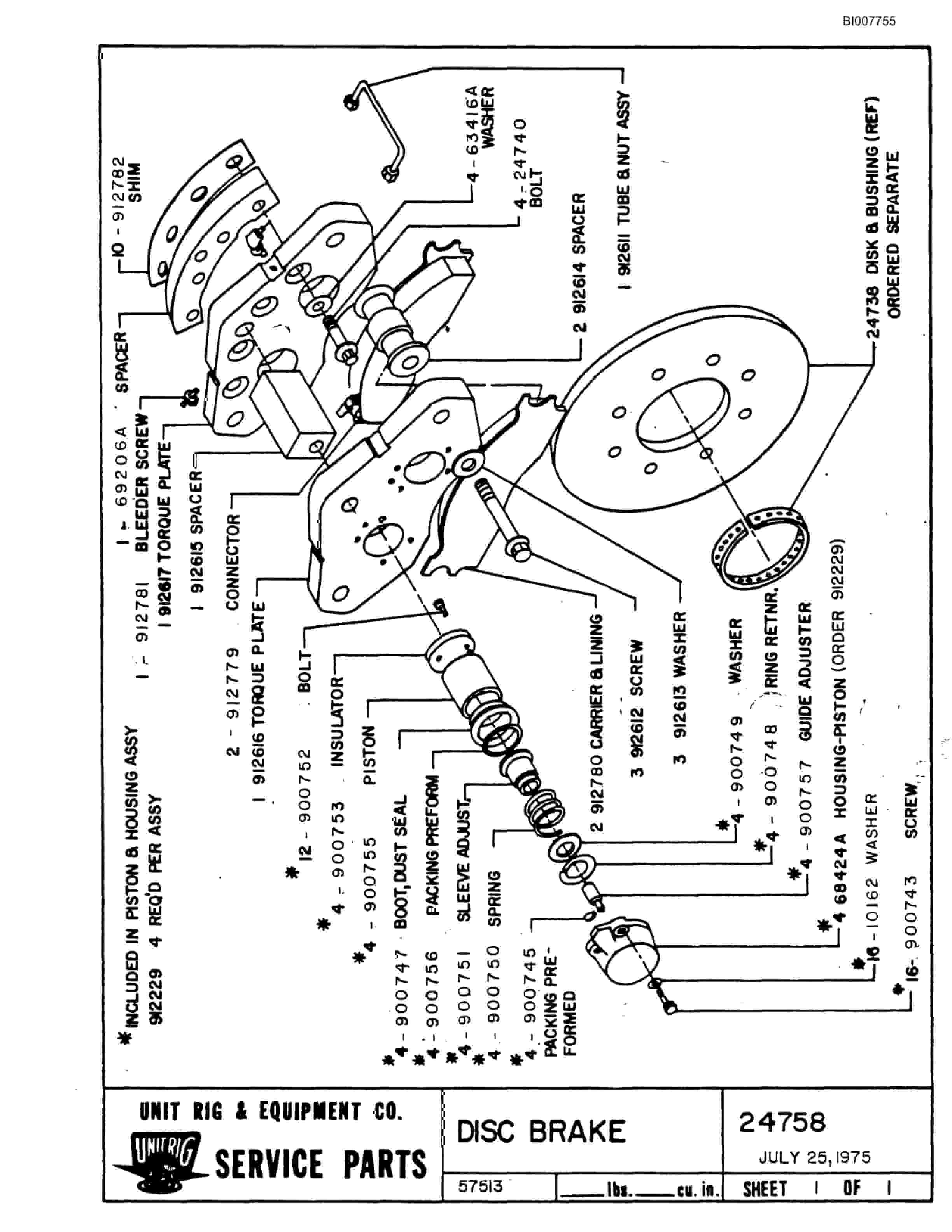 Bucyrus M-100 Illustrated Parts Catalog BI007755-3