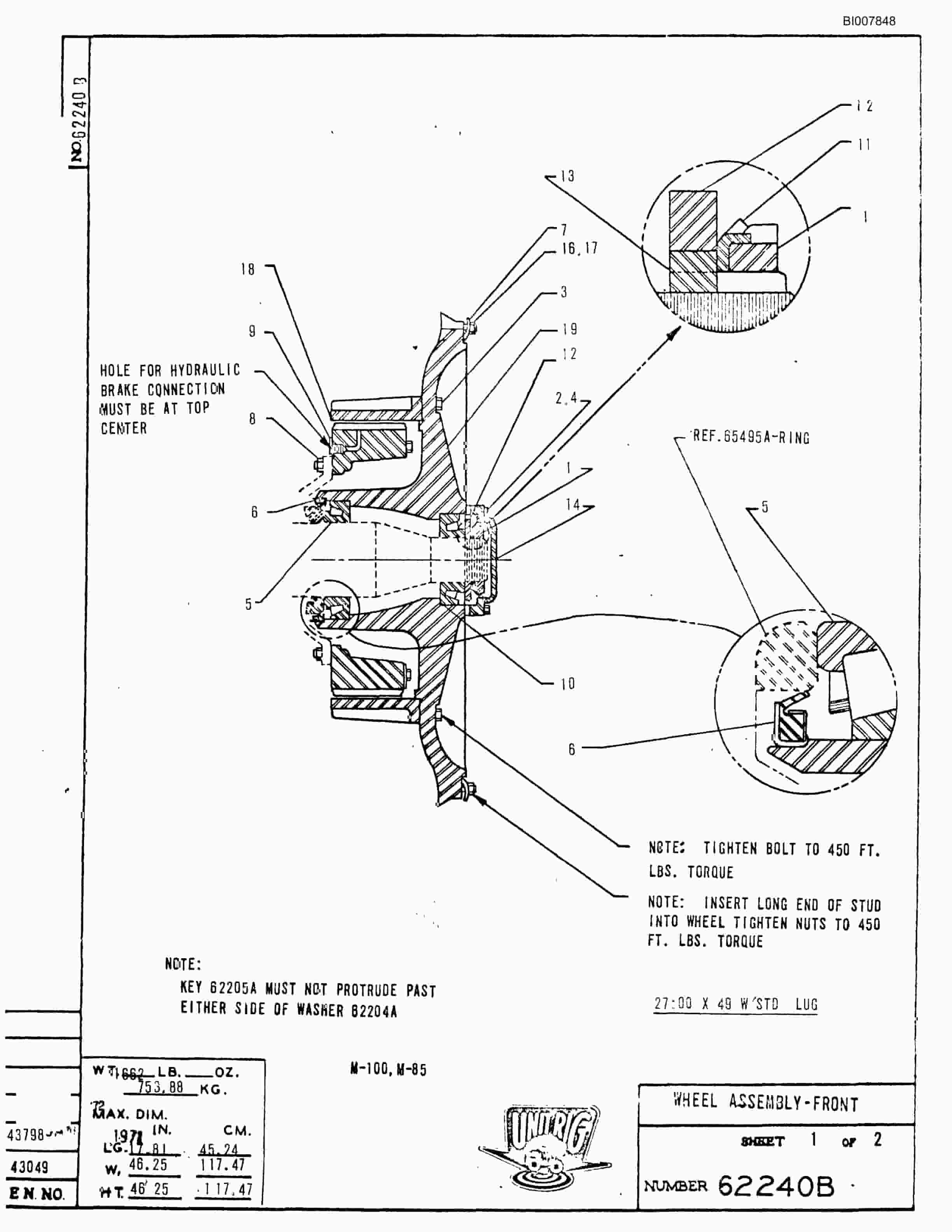 Bucyrus M-100 Illustrated Parts Catalog BI007848-2