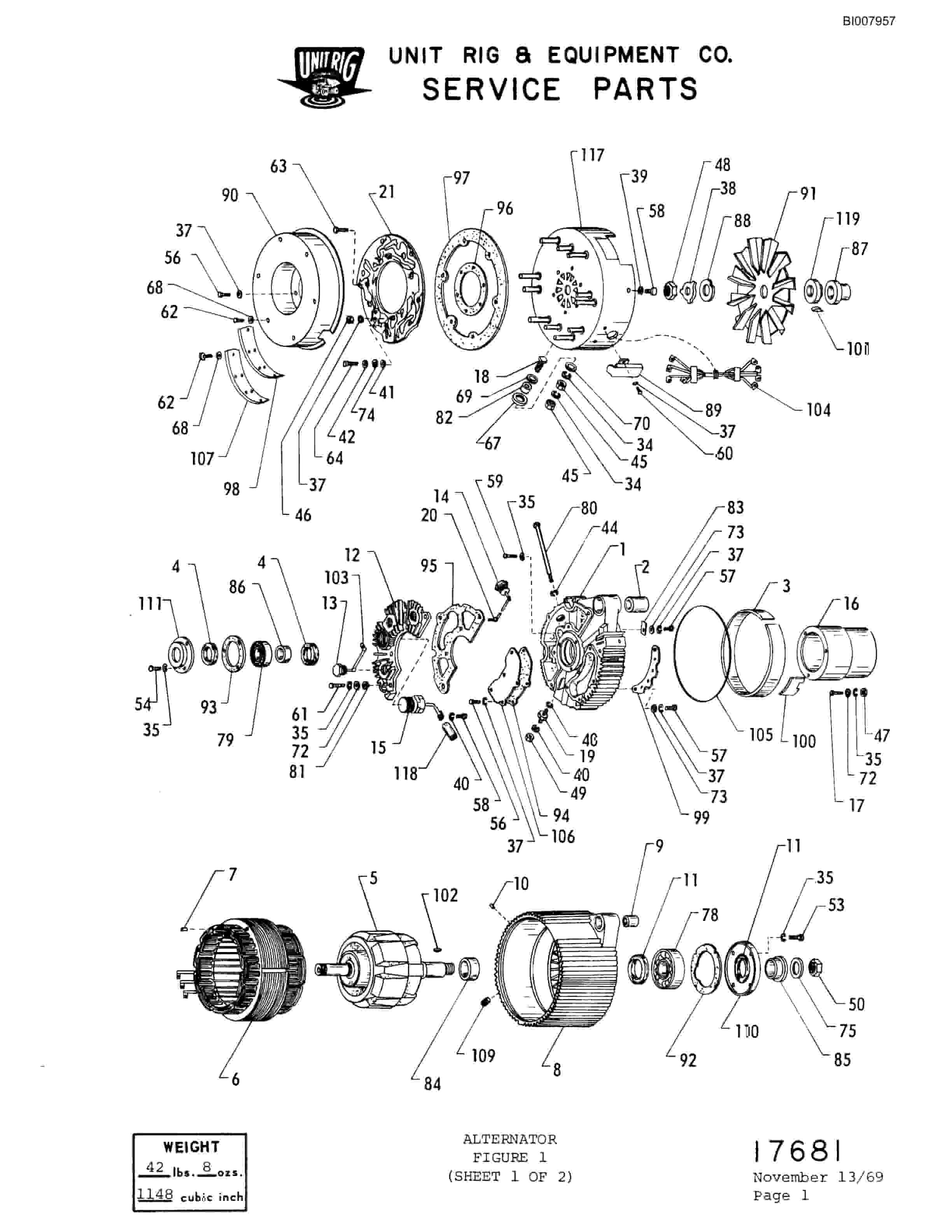 Bucyrus M-100 Illustrated Parts Catalog BI007957-4