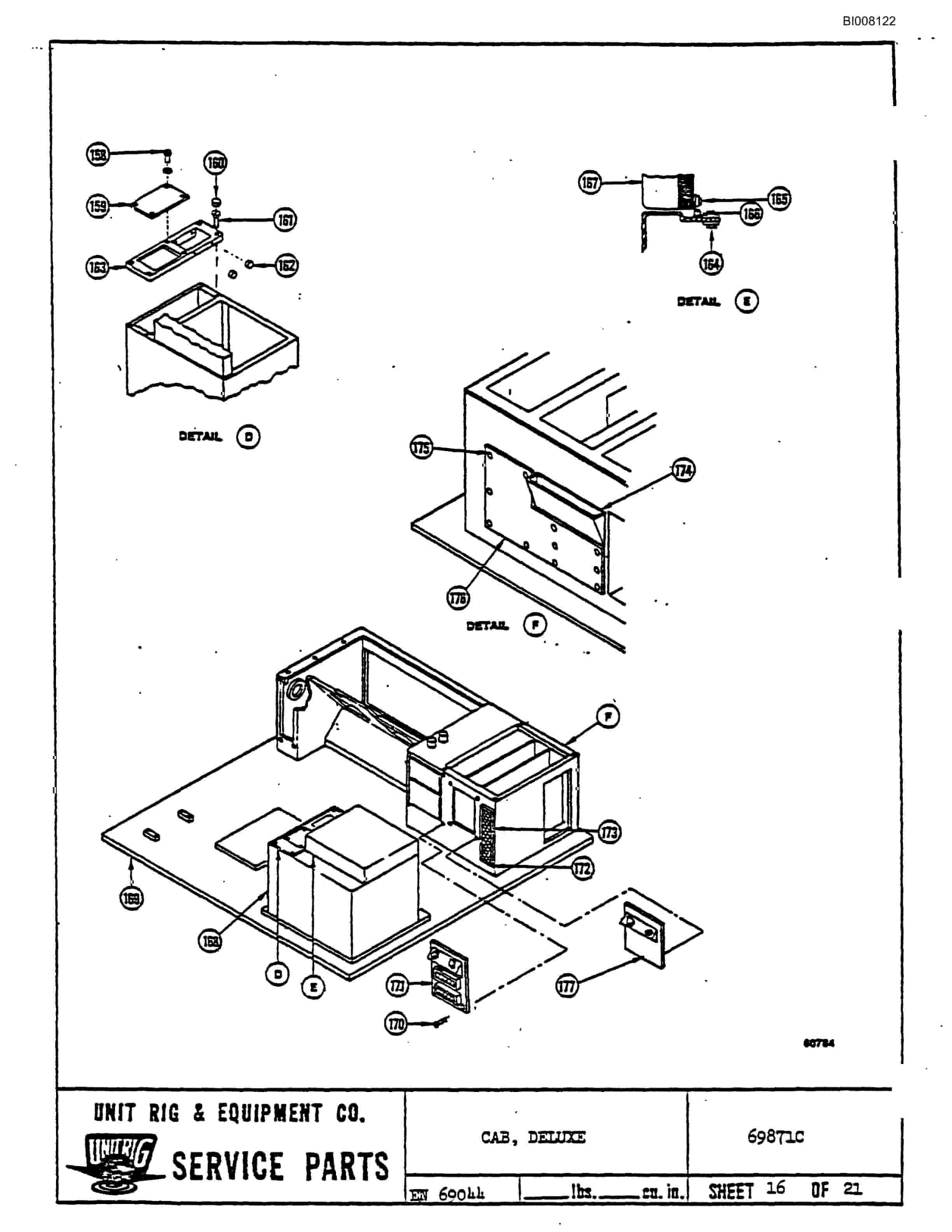 Bucyrus M-100 Illustrated Parts Catalog BI008122-4