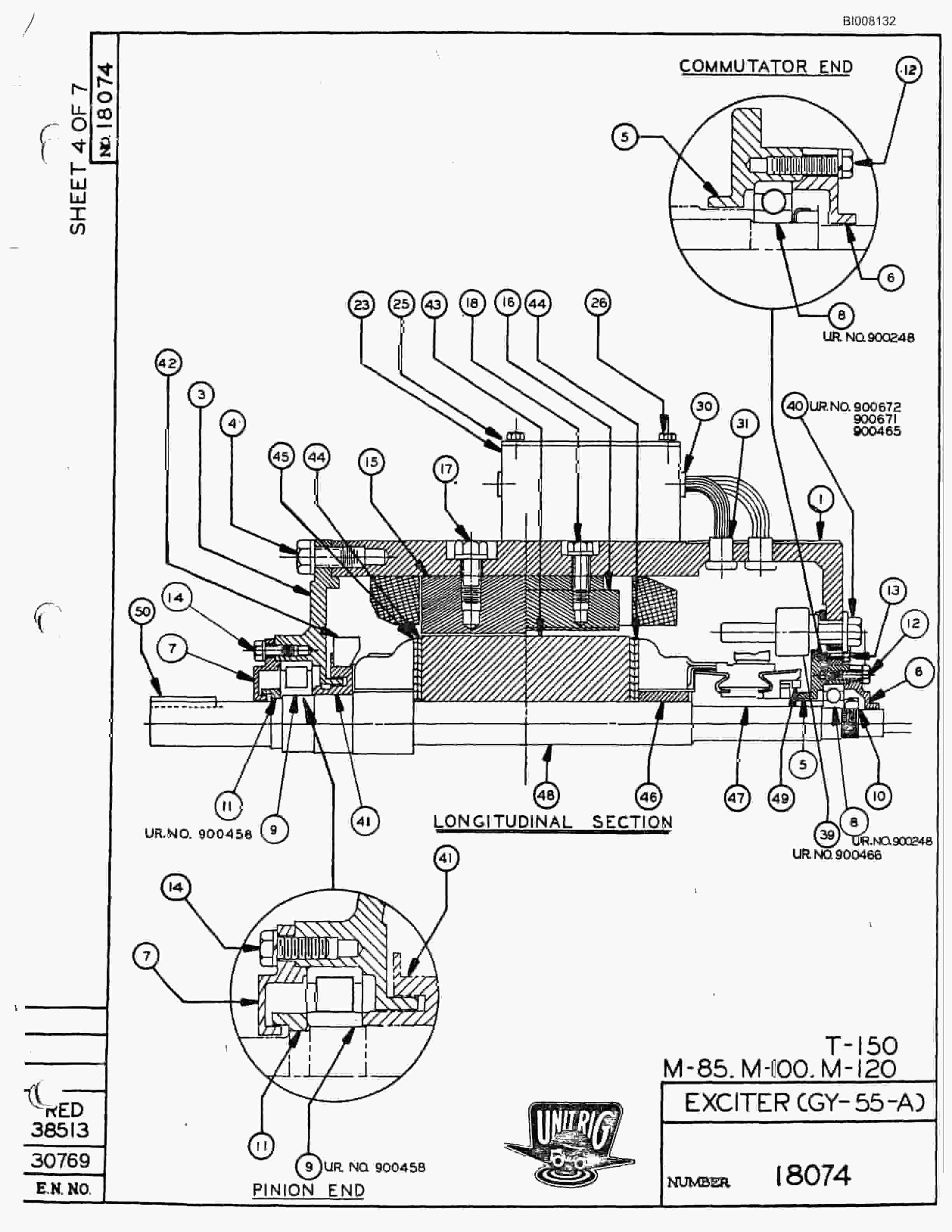 Bucyrus M-100 Illustrated Parts Catalog BI008132-4