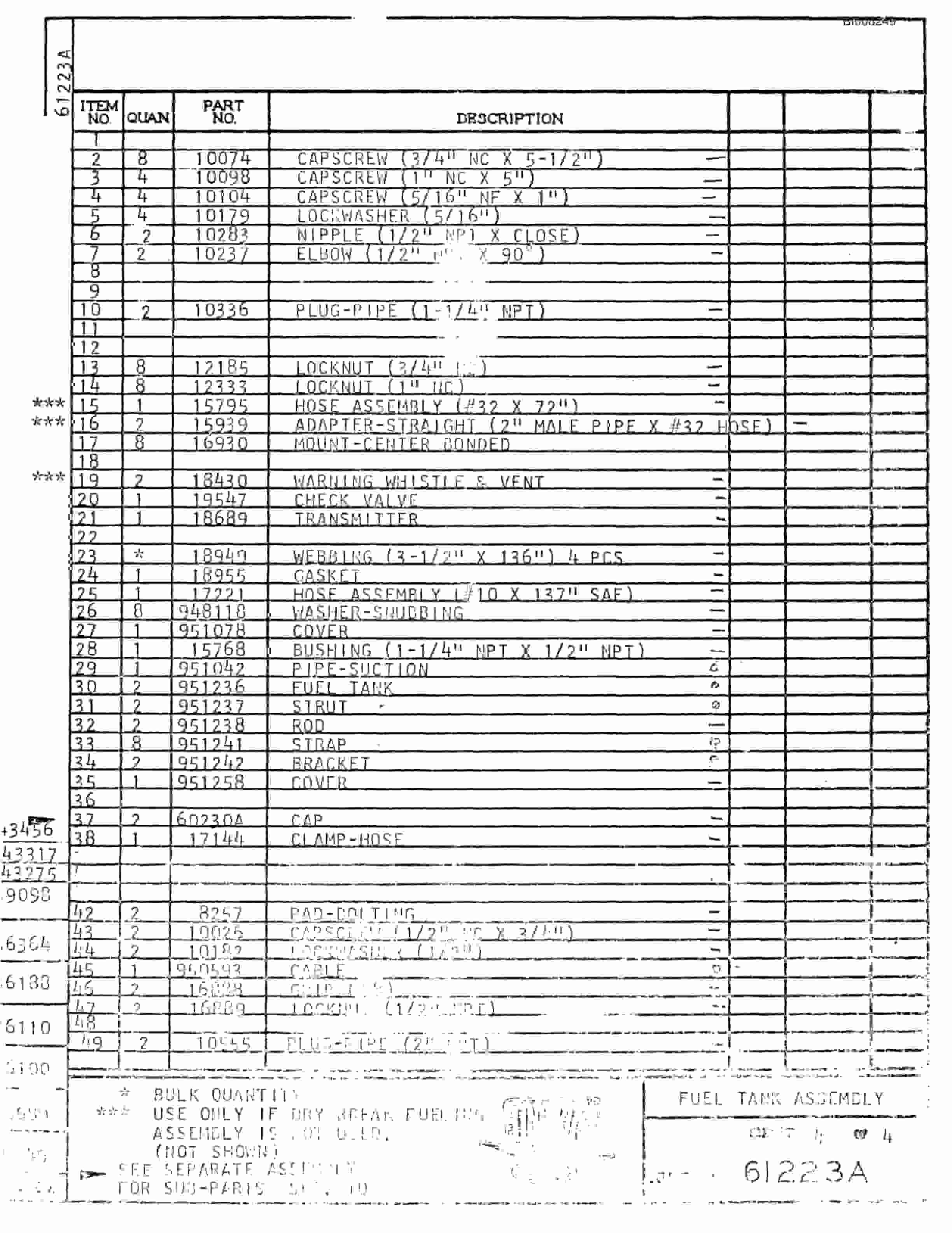 Bucyrus M-100 Illustrated Parts Catalog BI008249-2