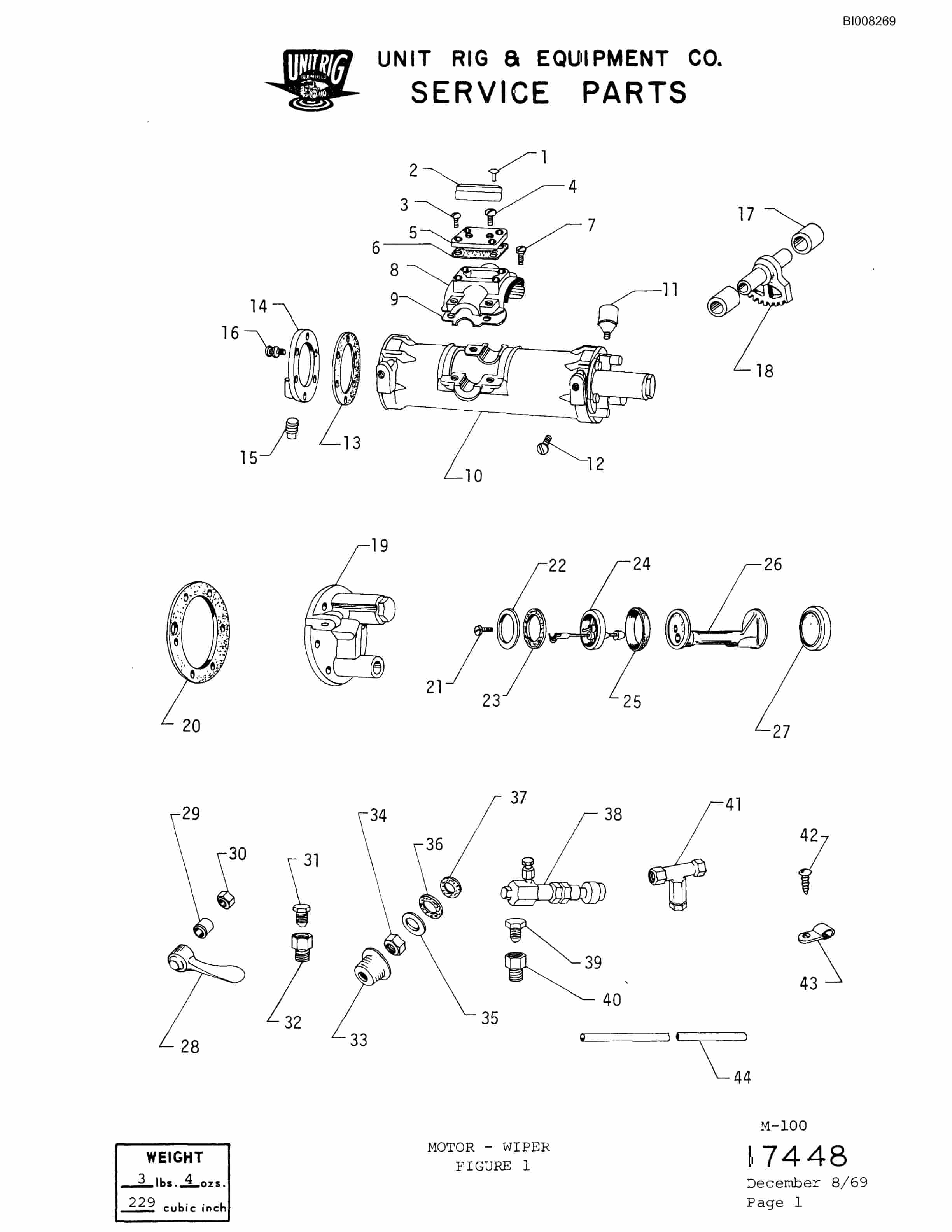 Bucyrus M-100 Illustrated Parts Catalog BI008269-4
