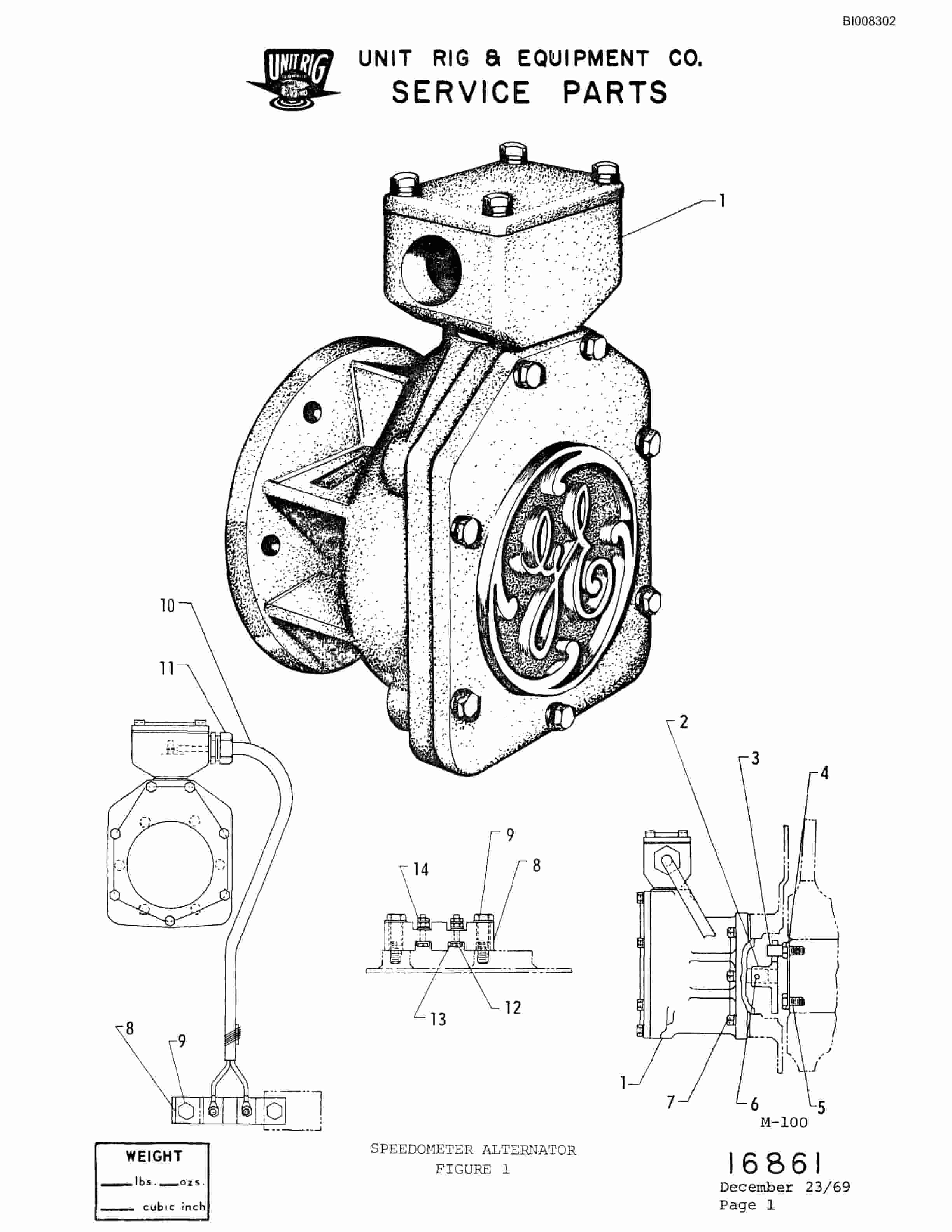 Bucyrus M-100 Illustrated Parts Catalog BI008302-3