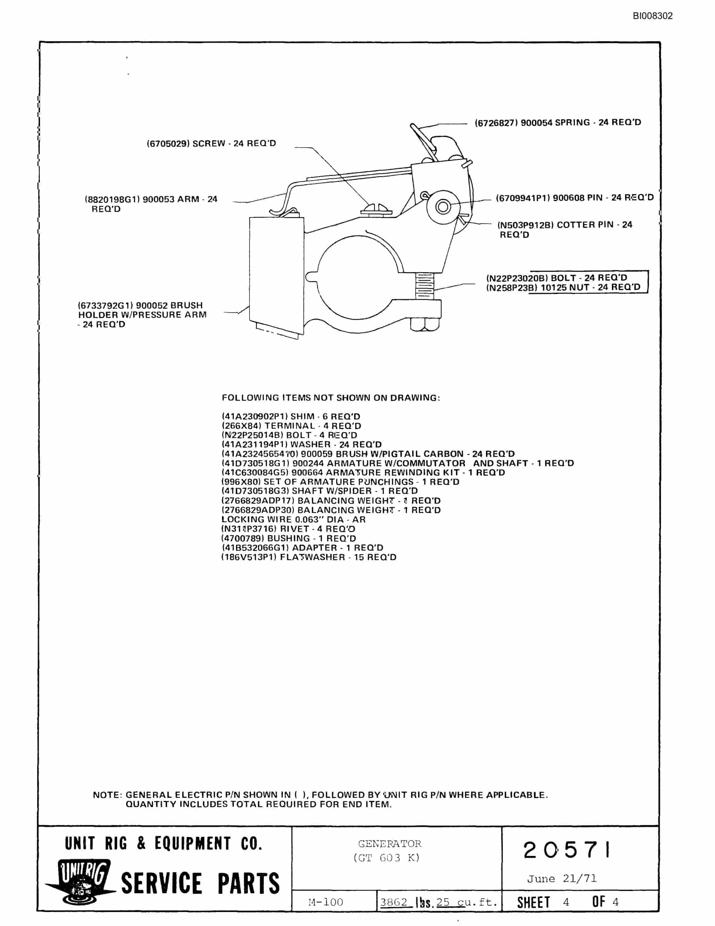 Bucyrus M-100 Illustrated Parts Catalog BI008302-5