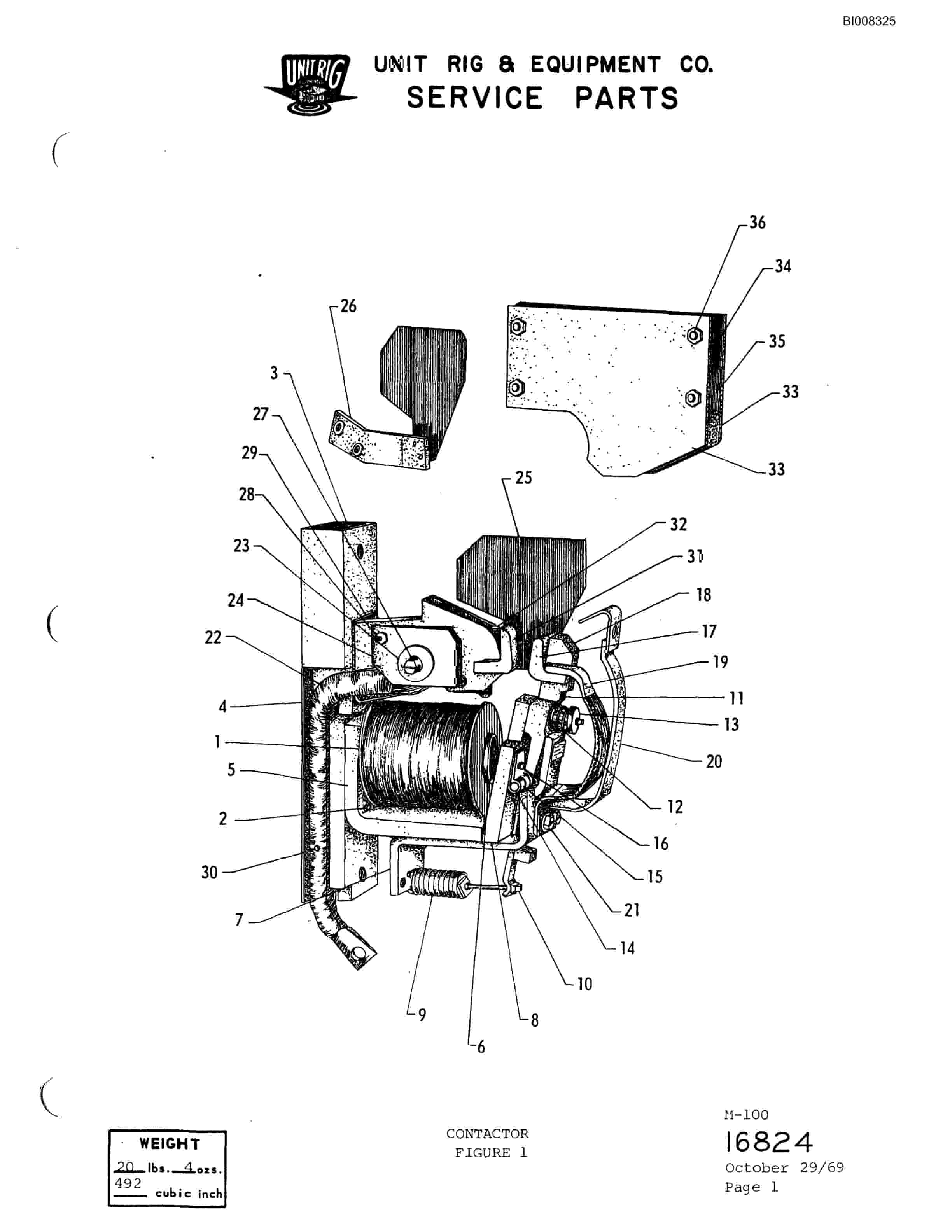 Bucyrus M-100 Illustrated Parts Catalog BI008325-3