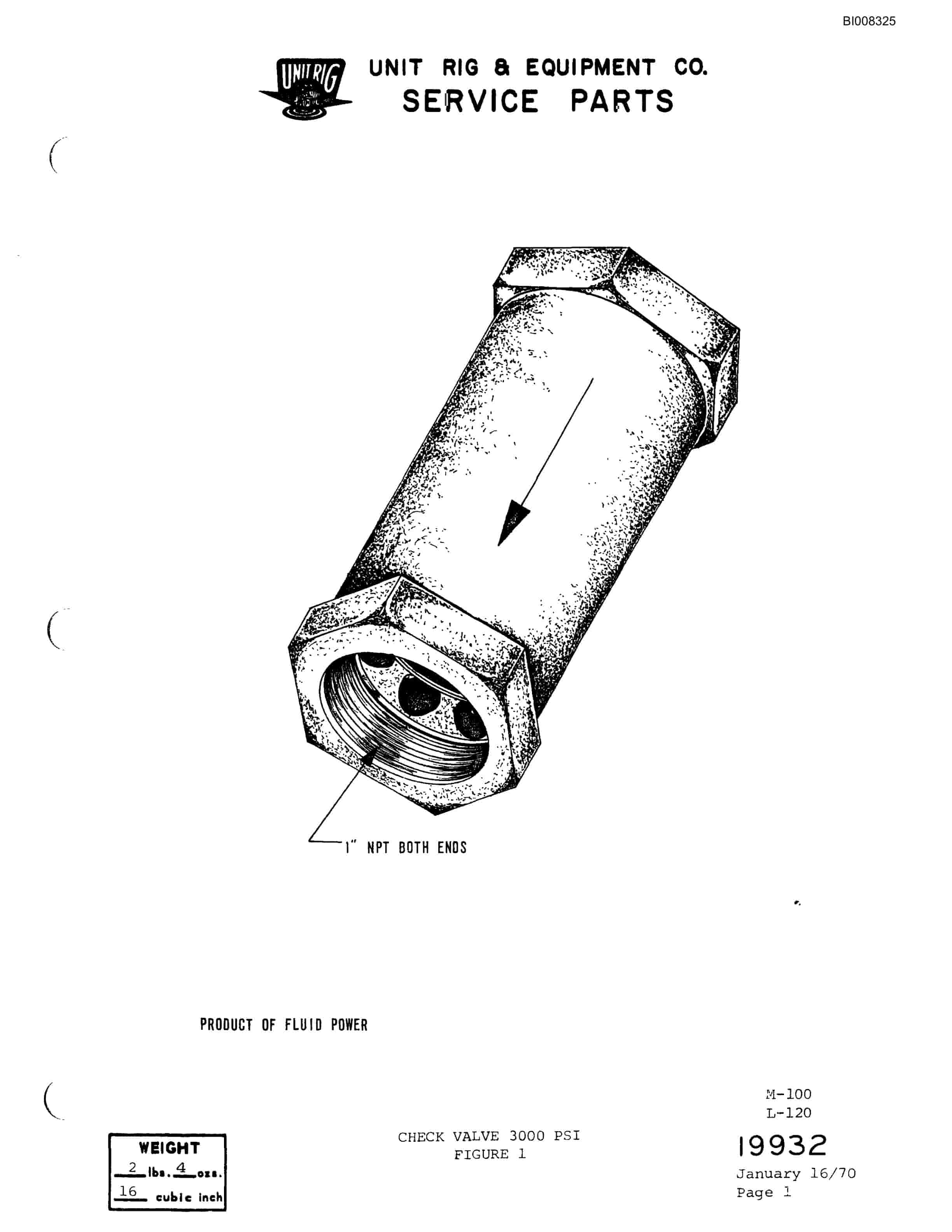 Bucyrus M-100 Illustrated Parts Catalog BI008325-5