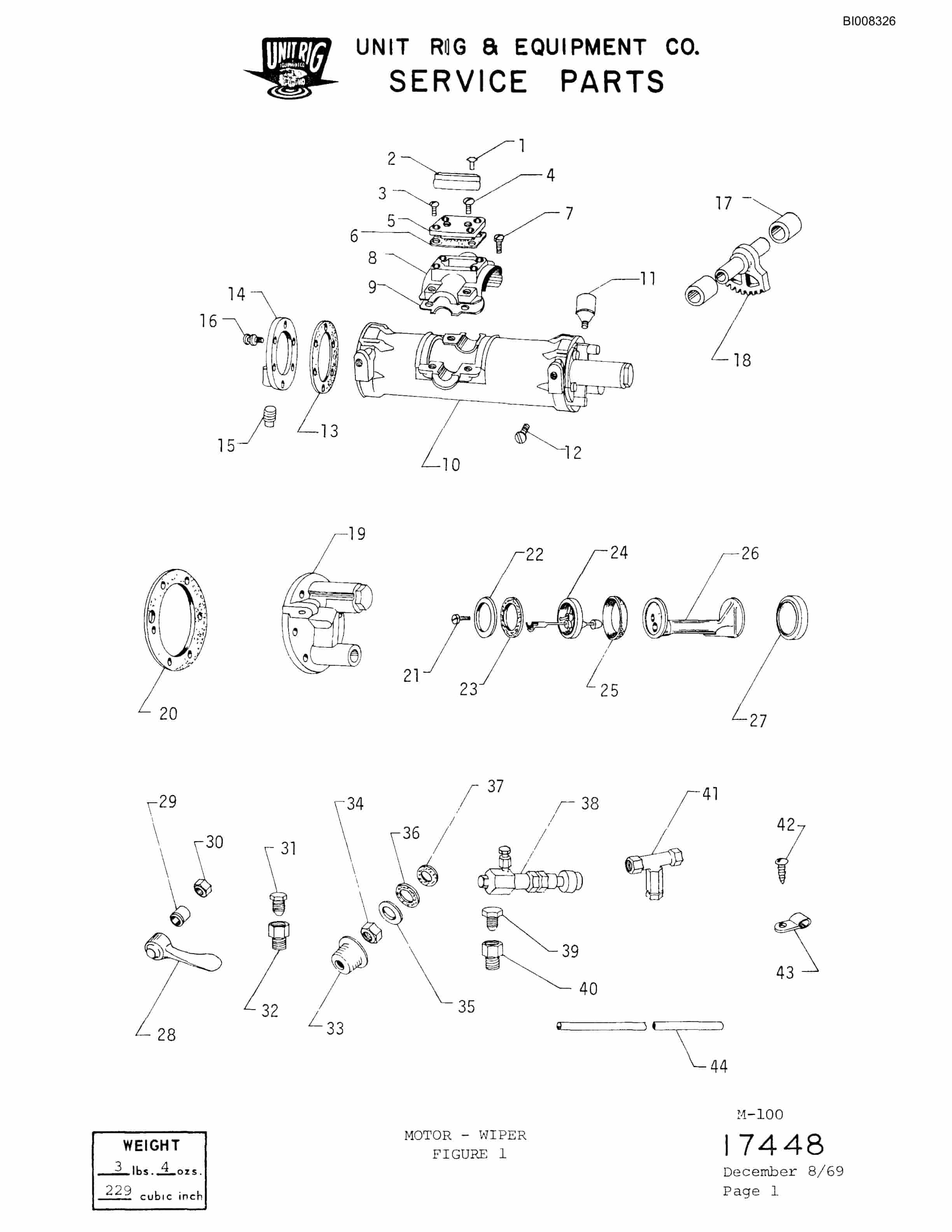 Bucyrus M-100 Illustrated Parts Catalog BI008326-5