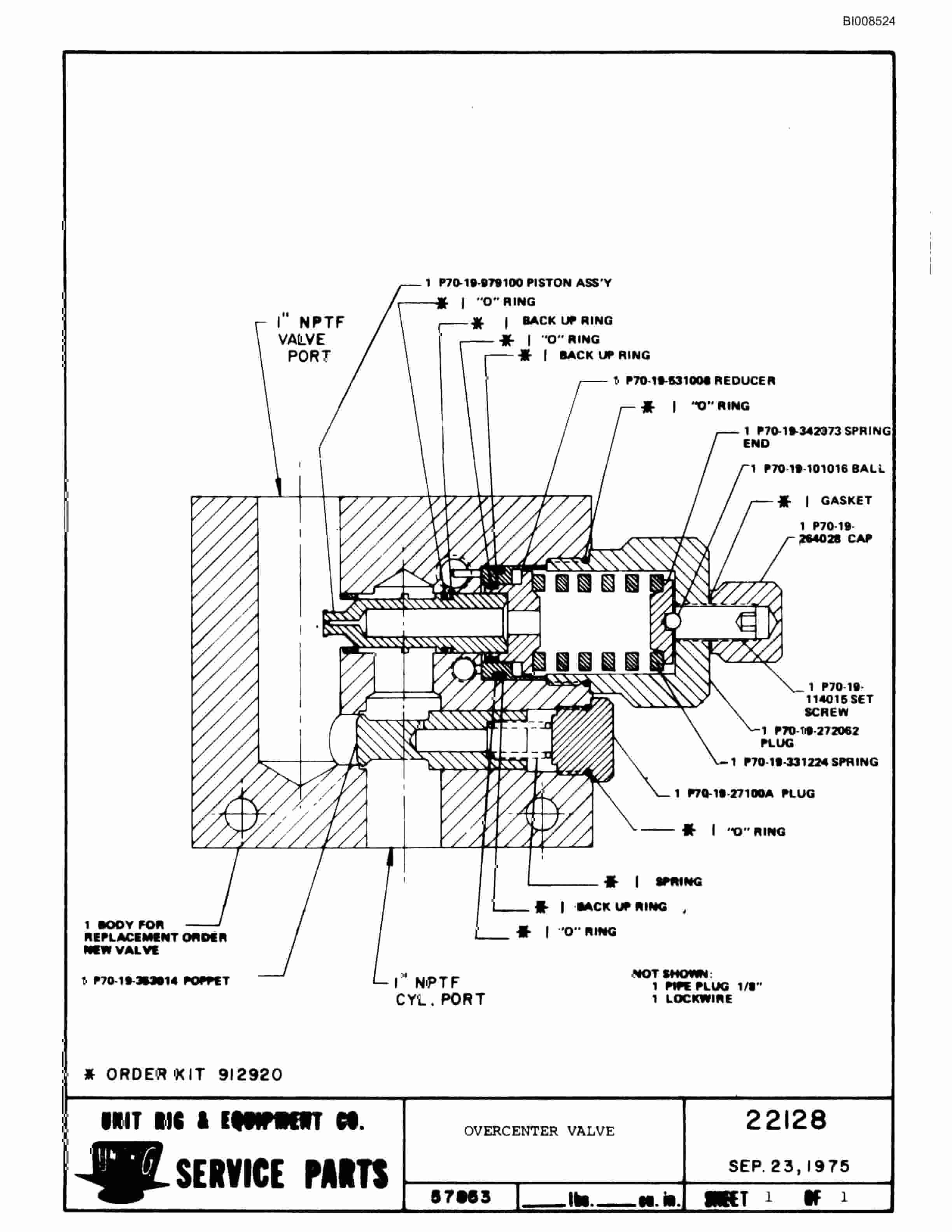 Bucyrus M-100 Illustrated Parts Catalog BI008524-3