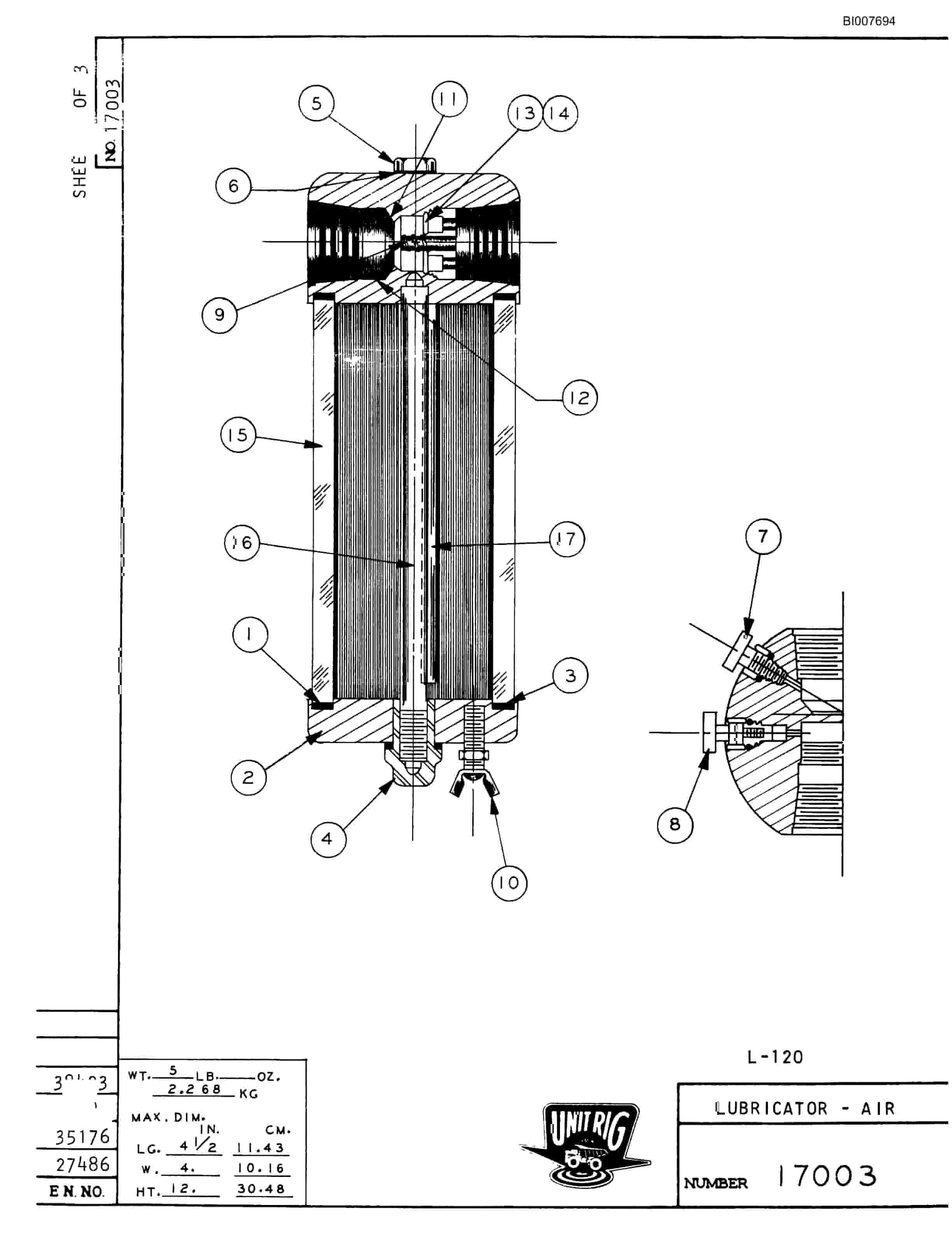 Bucyrus M-100 Parts Catalog BI007694-3