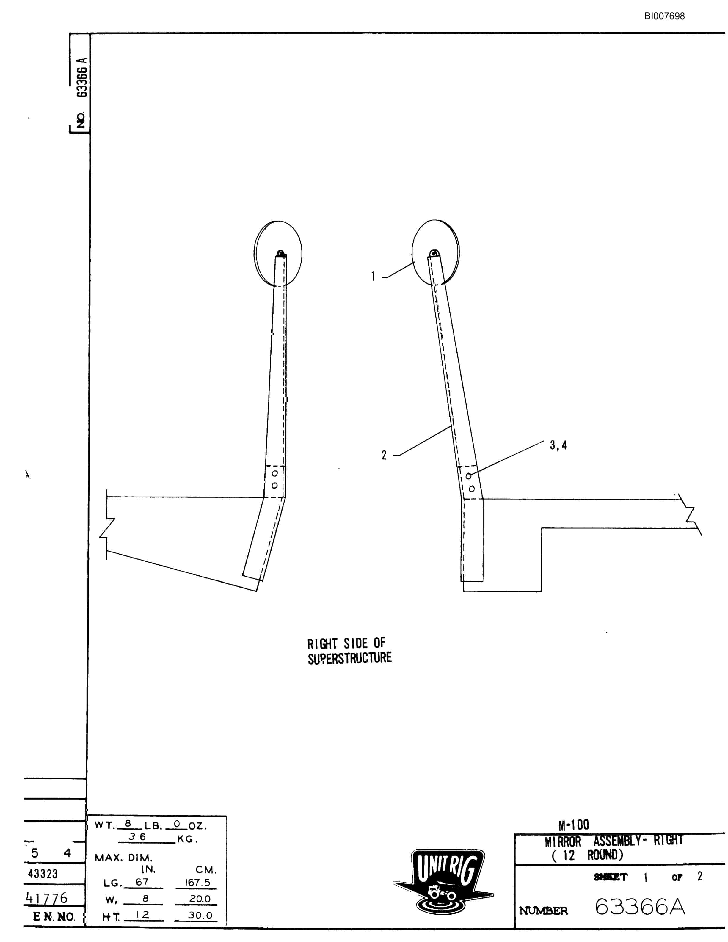 Bucyrus M-100 Parts Catalog BI007698-2