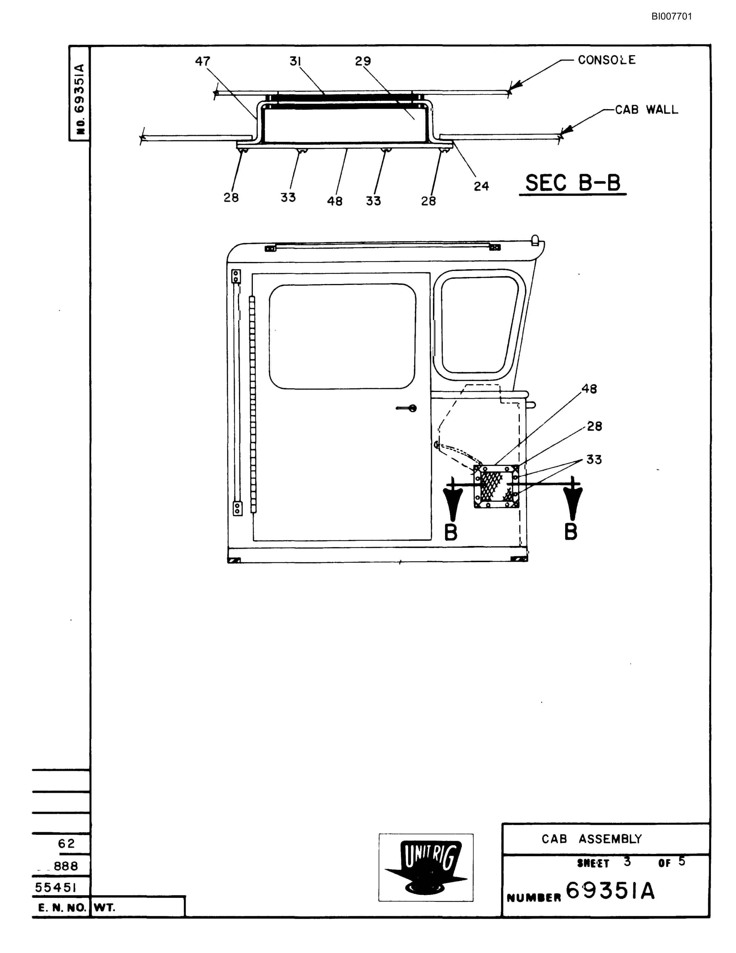 Bucyrus M-100 Parts Catalog BI007701-2