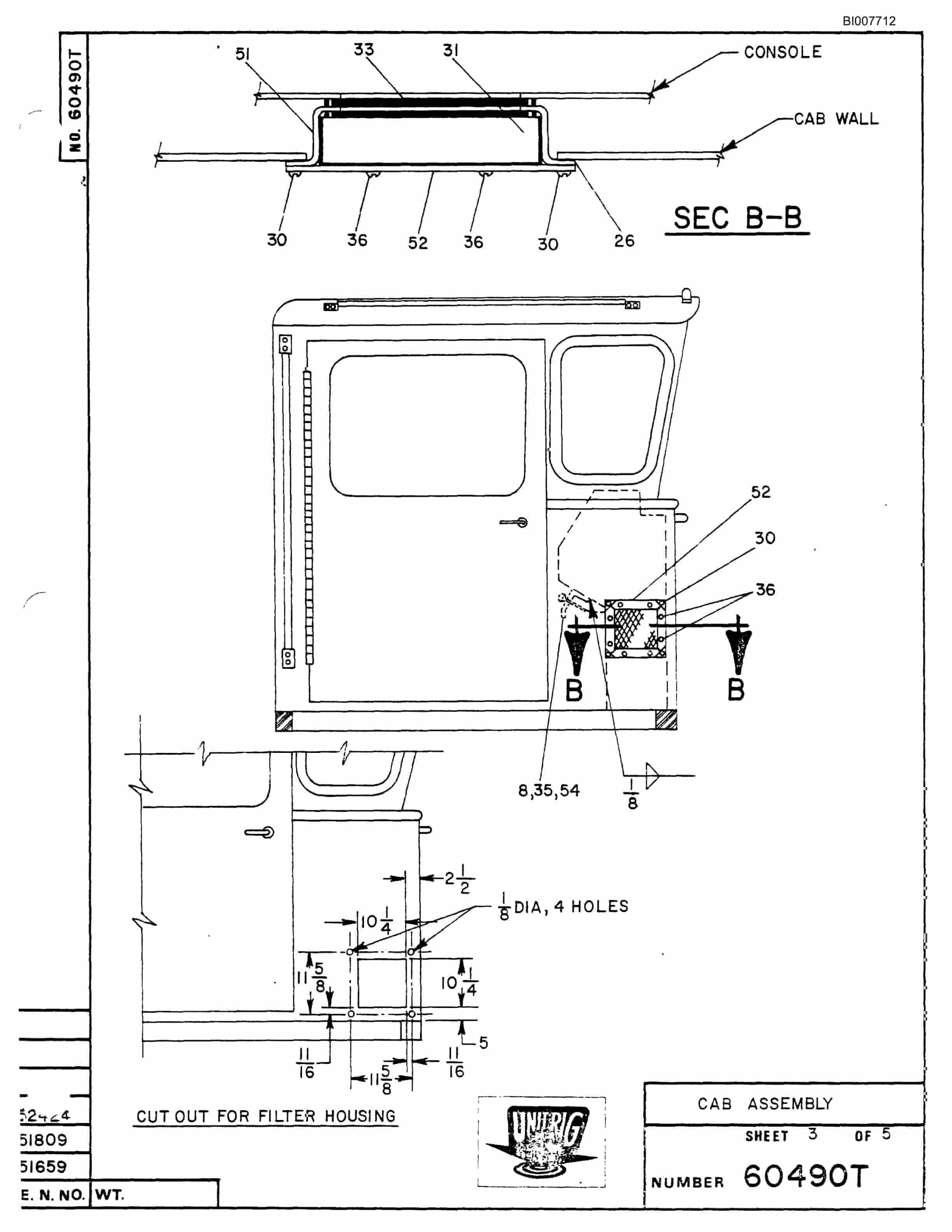 Bucyrus M-100 Parts Catalog BI007712-3