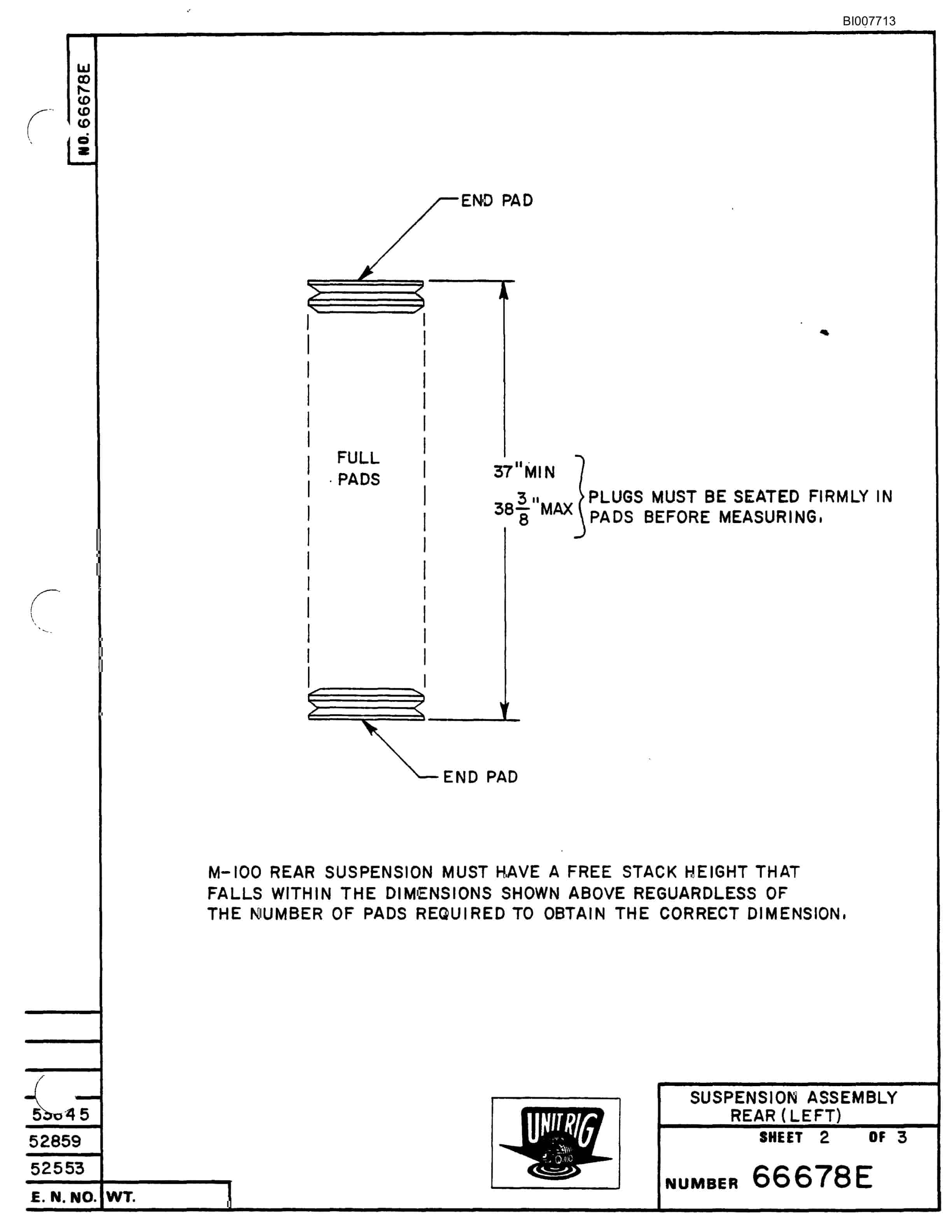 Bucyrus M-100 Parts Catalog BI007713-4