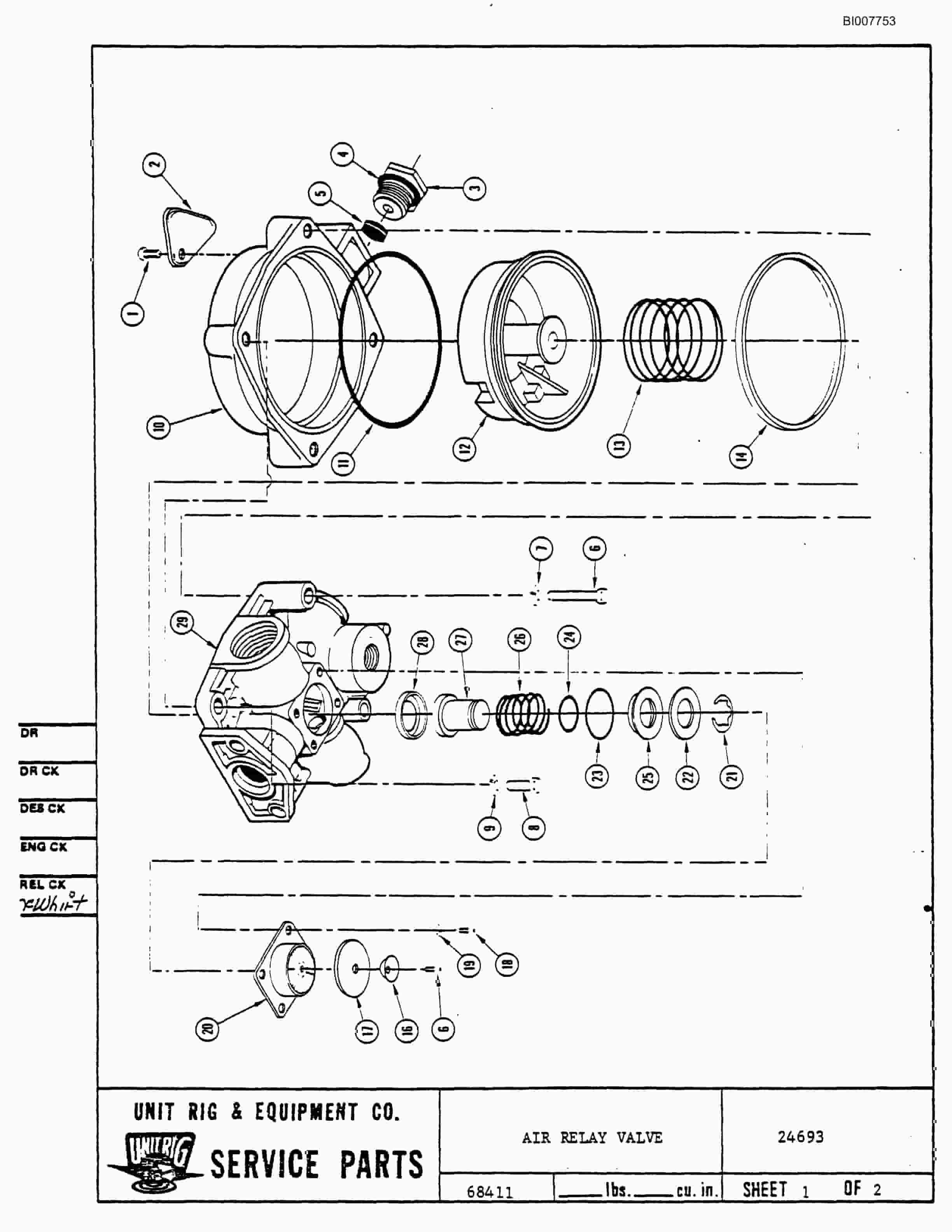 Bucyrus M-100 Parts Catalog BI007753-4