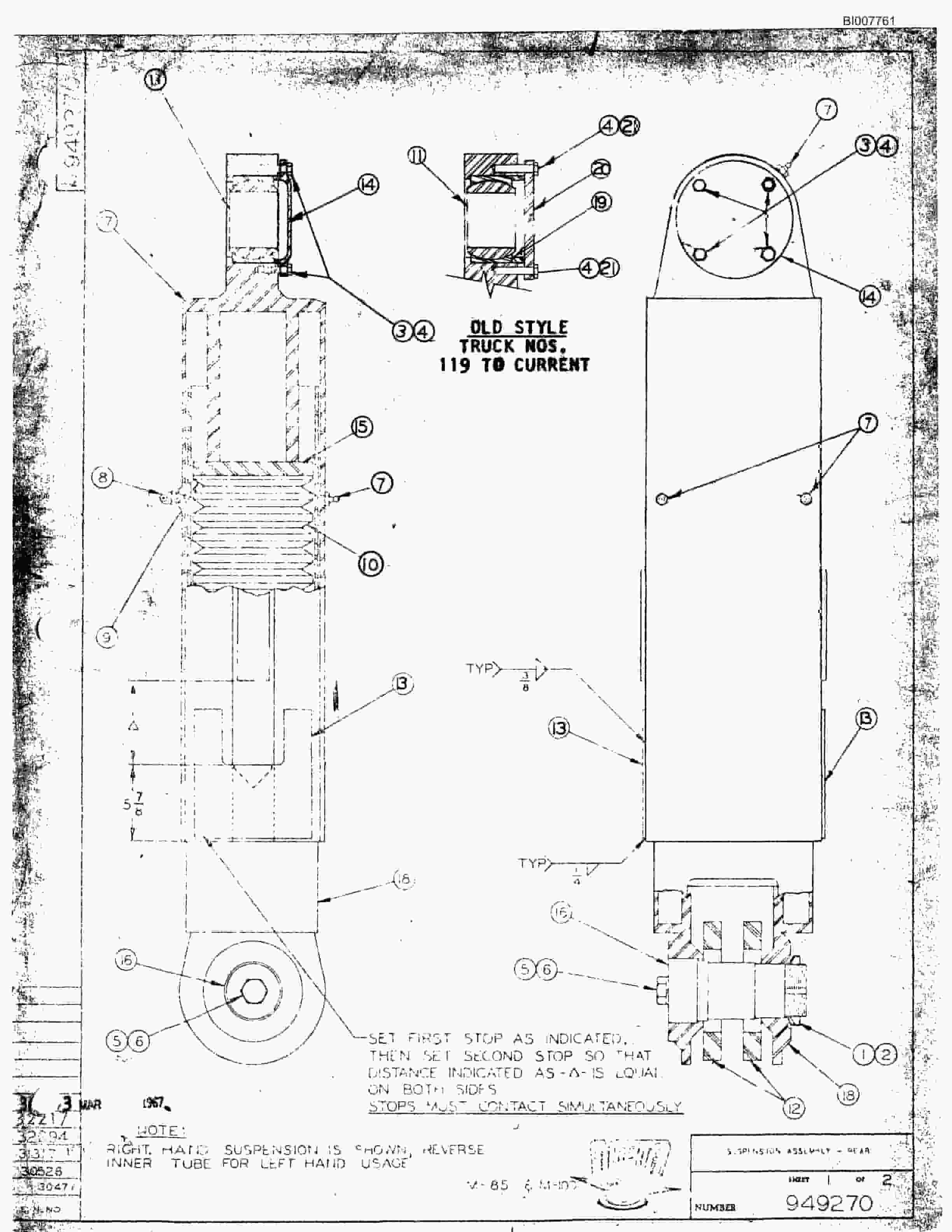 Bucyrus M-100 Parts Catalog BI007761-3