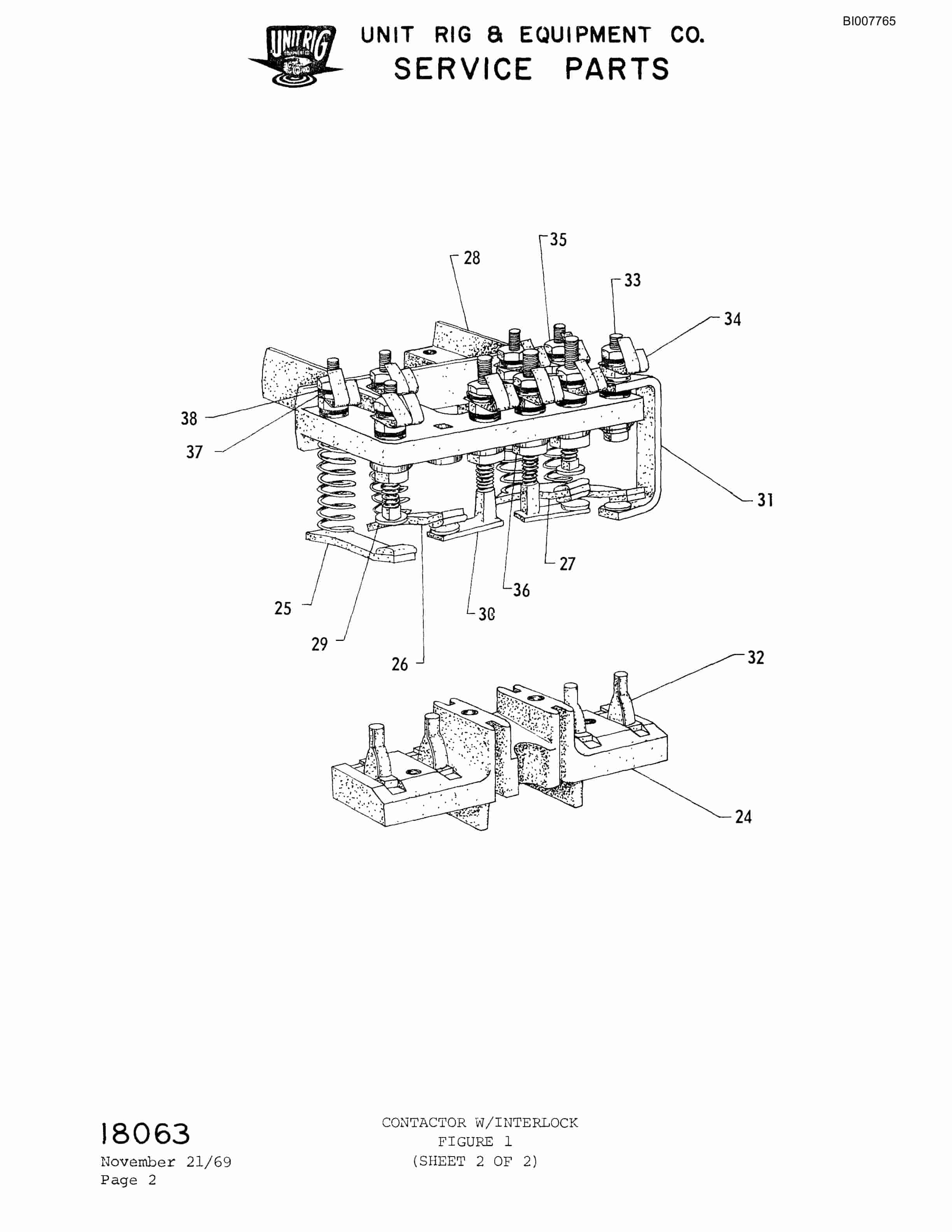 Bucyrus M-100 Parts Catalog BI007765-4
