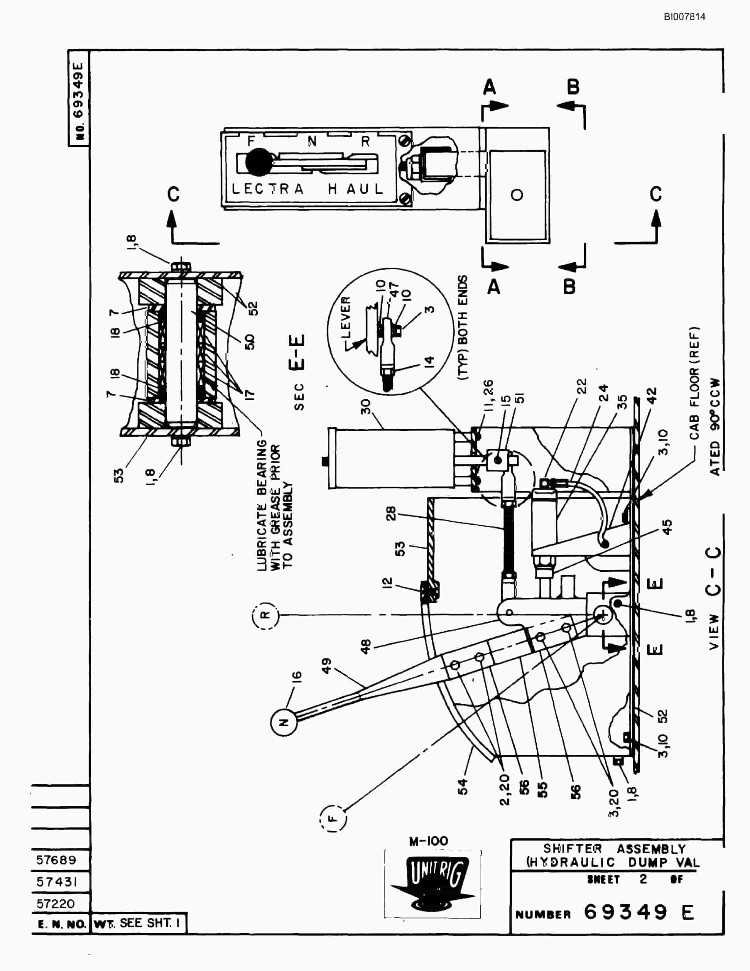 Bucyrus M-100 Parts Catalog BI007814-2