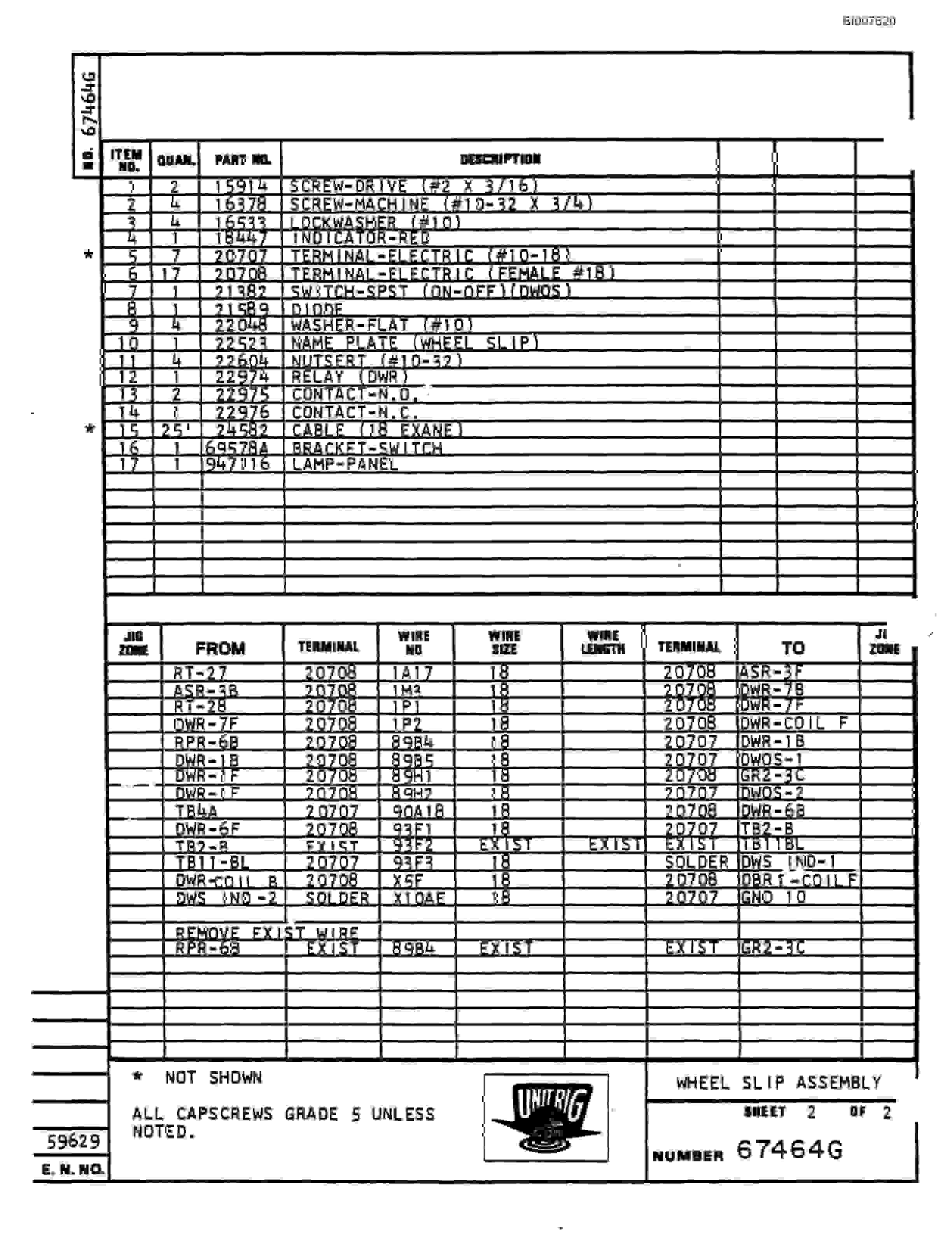 Bucyrus M-100 Parts Catalog BI007820-3