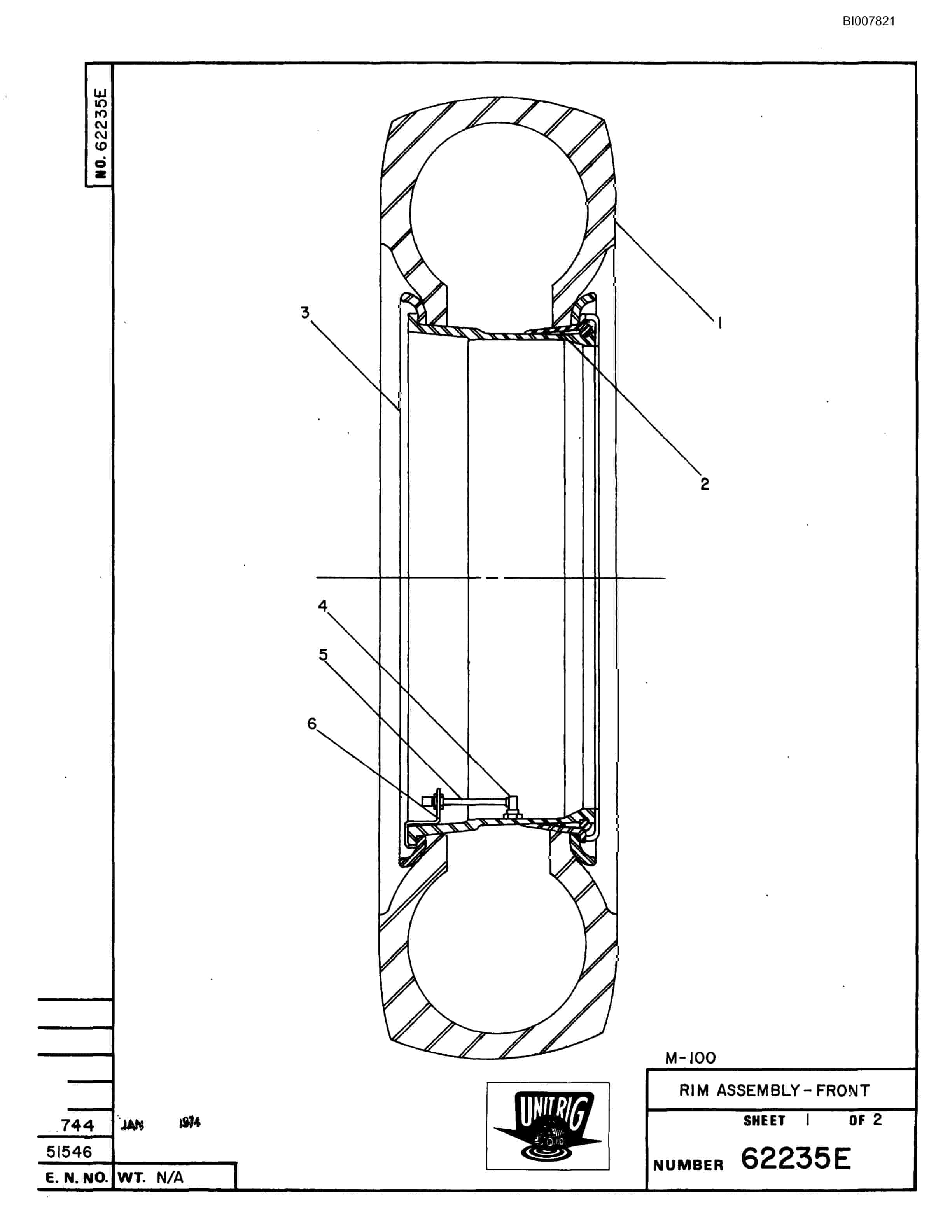 Bucyrus M-100 Parts Catalog BI007821-2