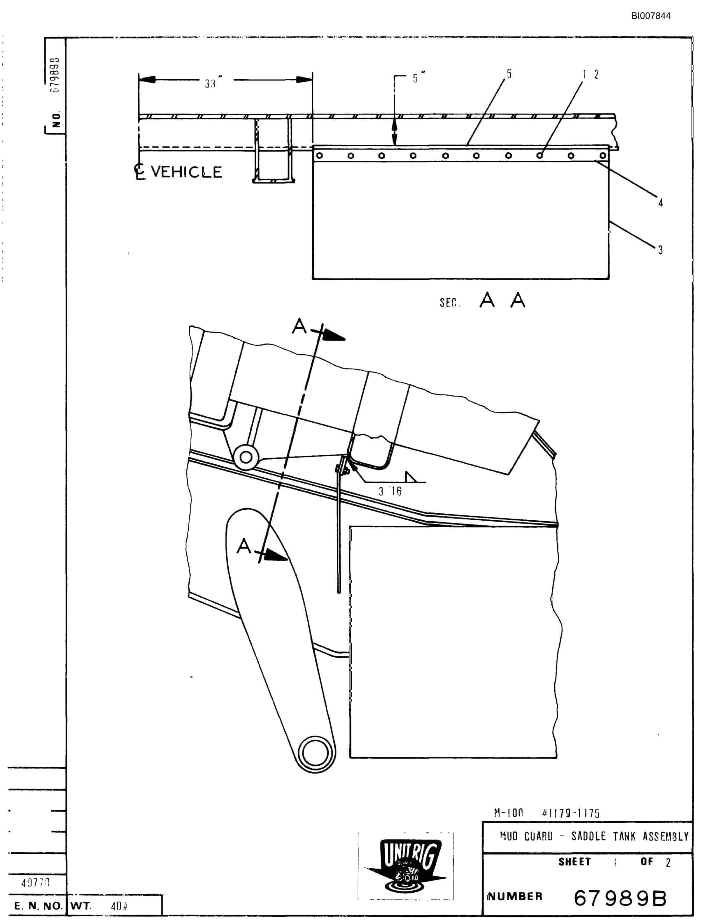 Bucyrus M-100 Parts Catalog BI007844-2