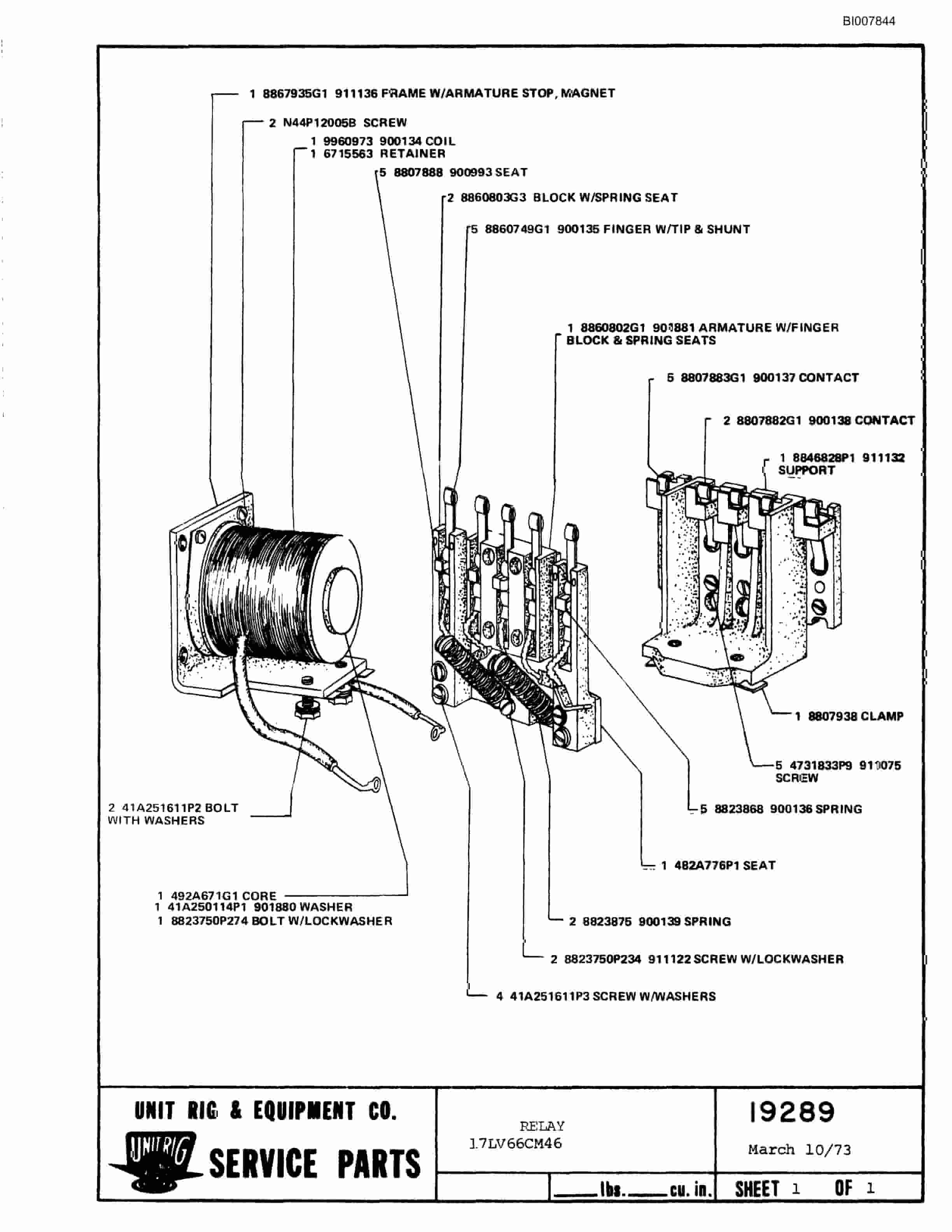Bucyrus M-100 Parts Catalog BI007844-5