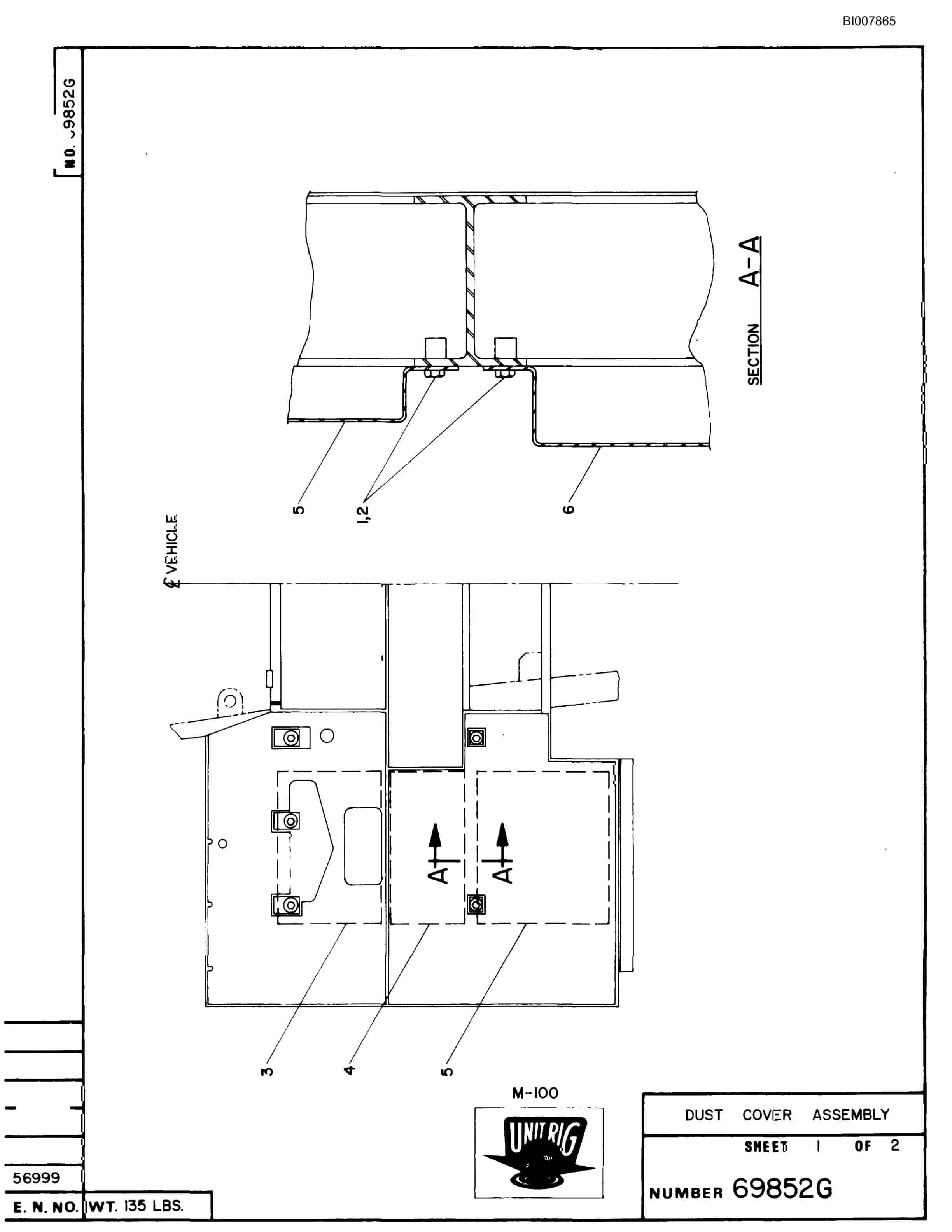 Bucyrus M-100 Parts Catalog BI007865-2