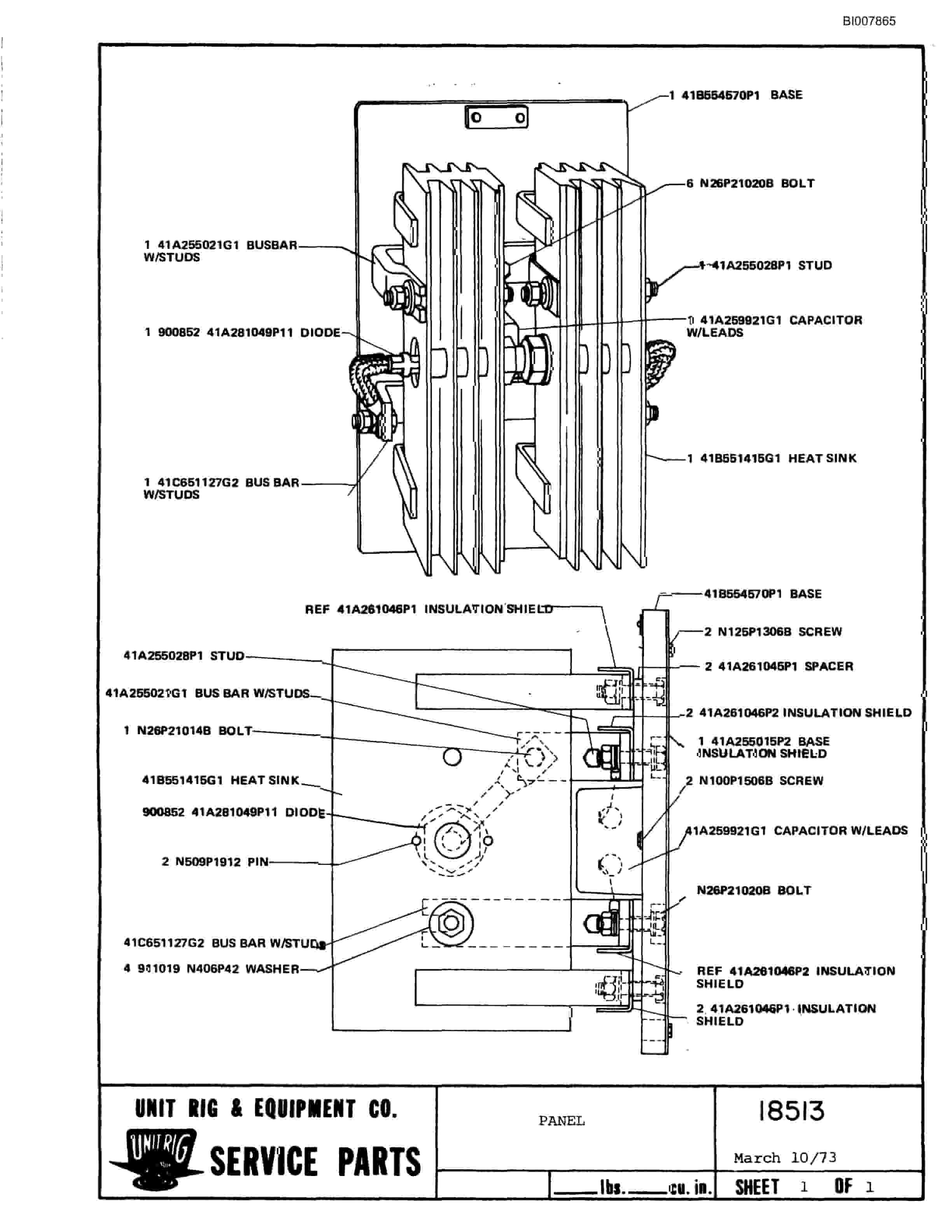 Bucyrus M-100 Parts Catalog BI007865-5