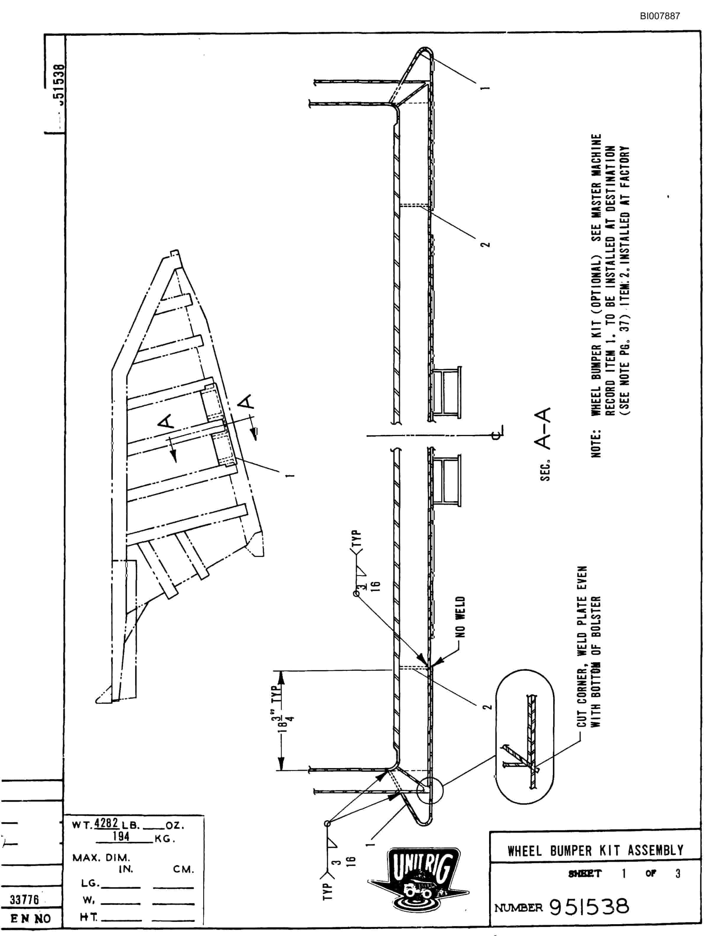 Bucyrus M-100 Parts Catalog BI007887-2