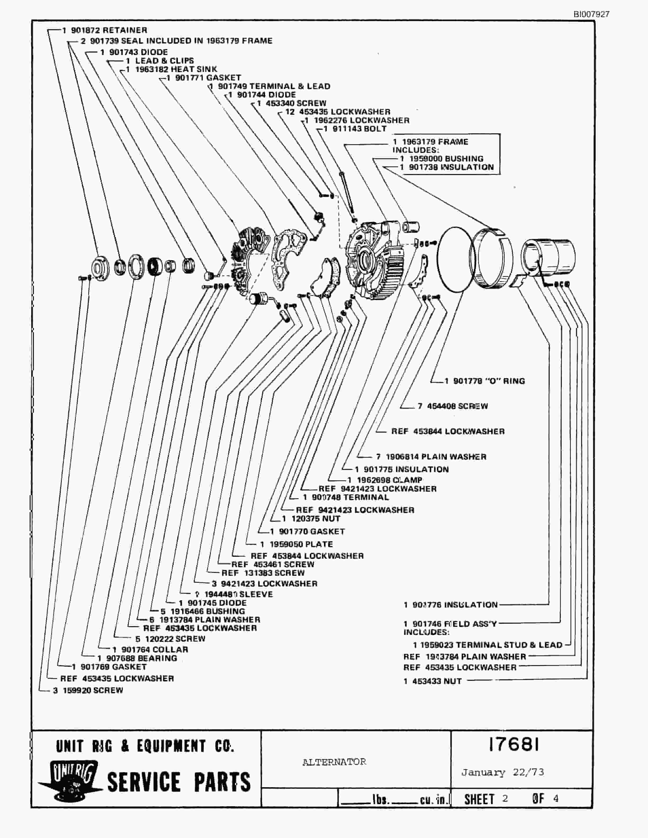 Bucyrus M-100 Parts Catalog BI007927-5