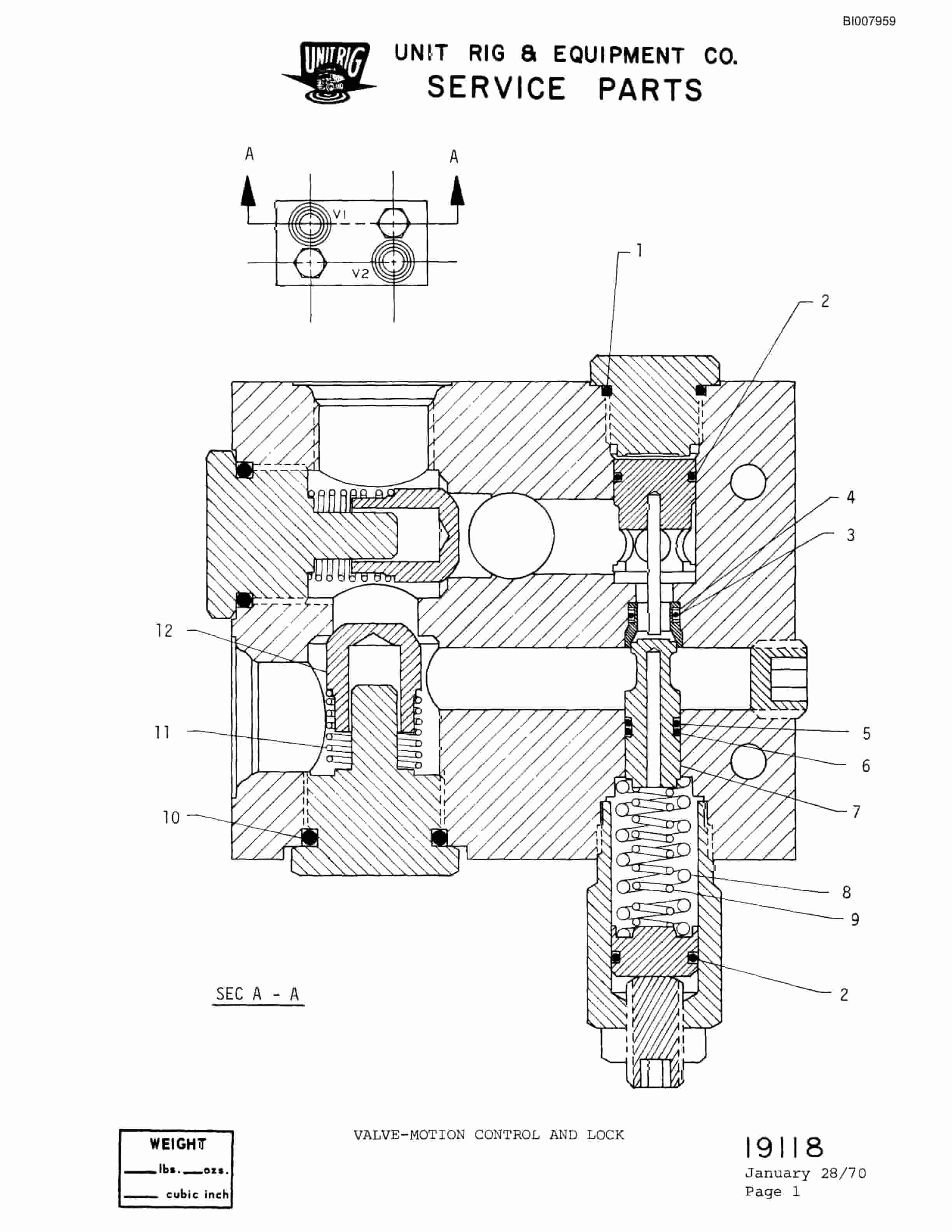 Bucyrus M-100 Parts Catalog BI007959-5