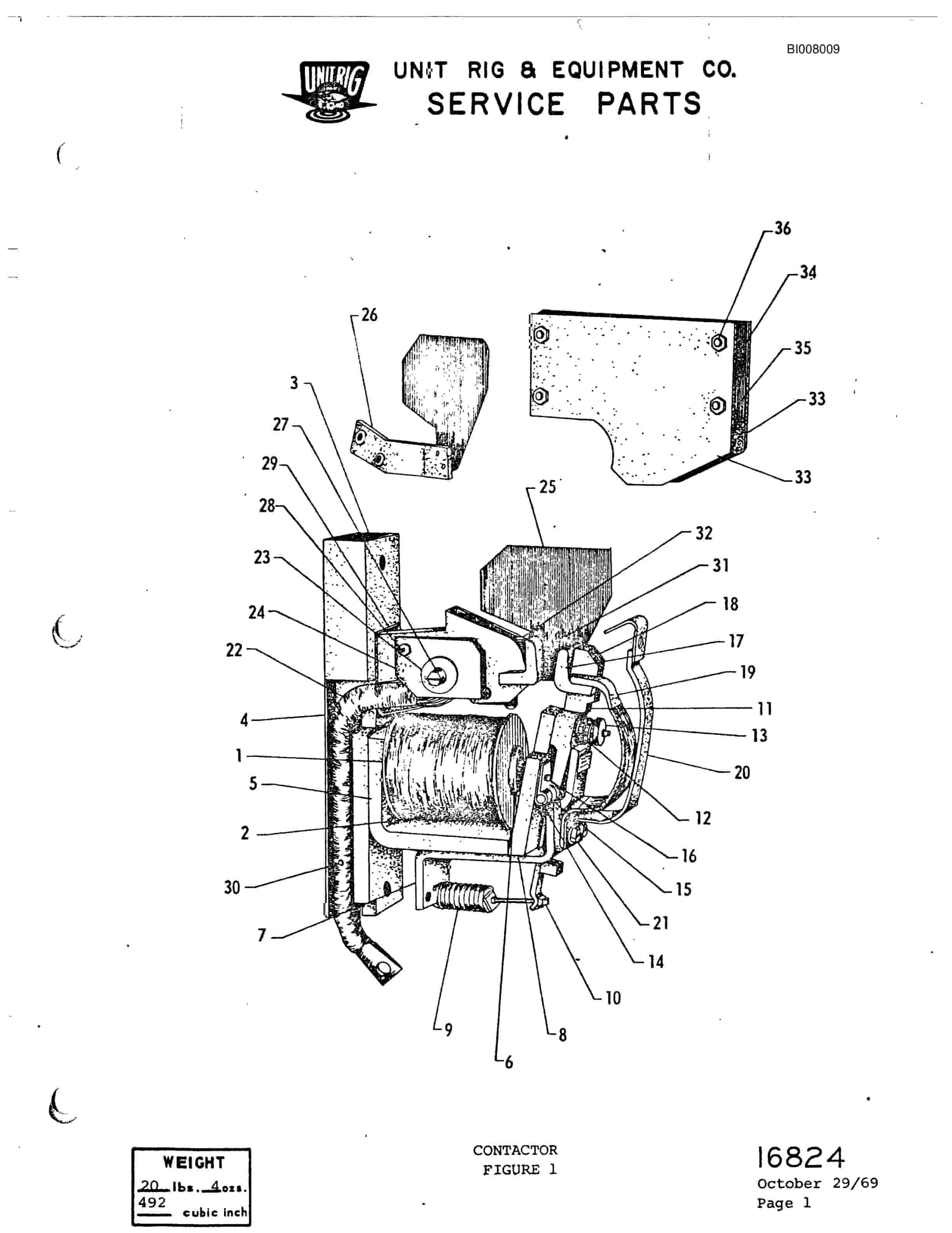 Bucyrus M-100 Parts Catalog BI008009-3
