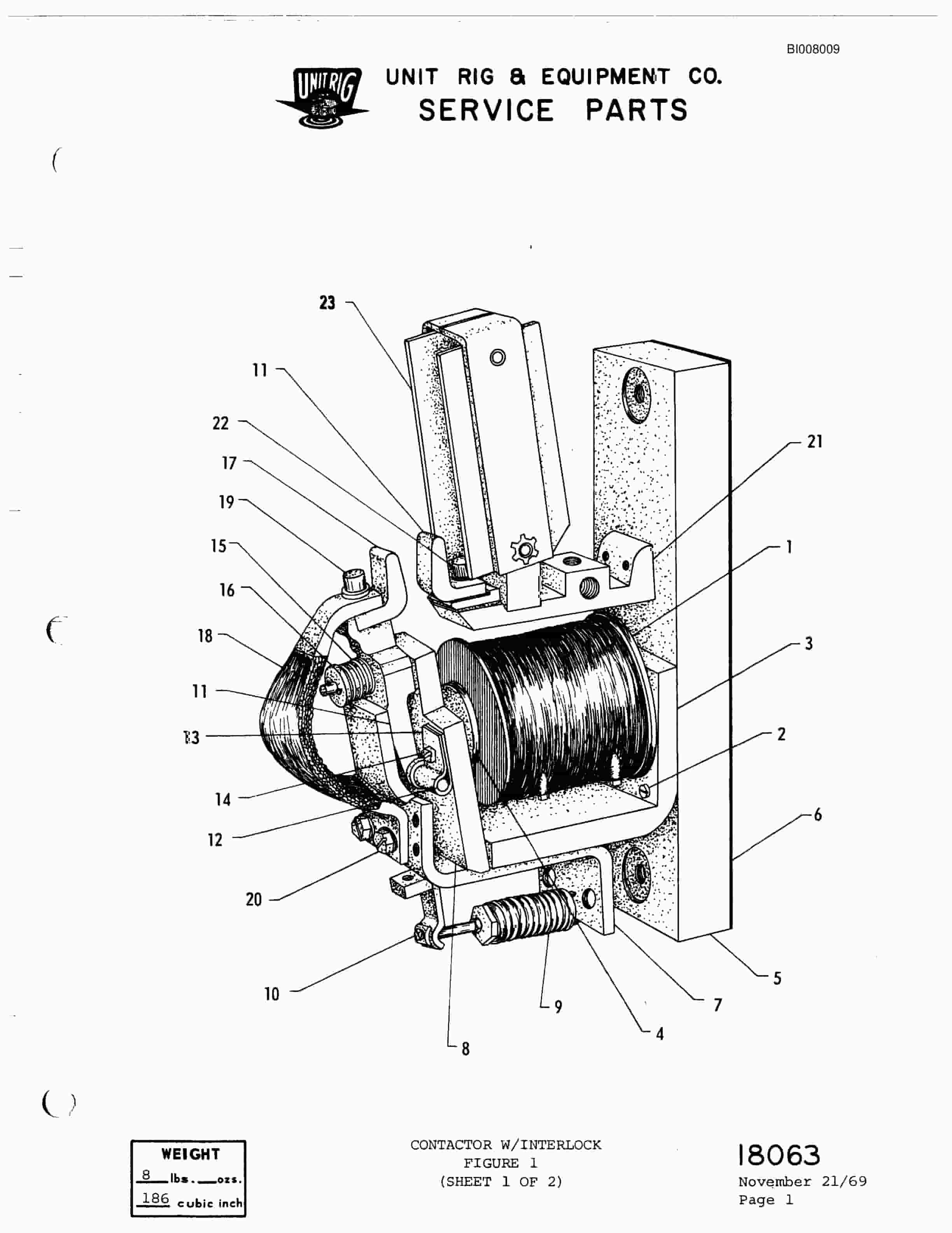 Bucyrus M-100 Parts Catalog BI008009-4
