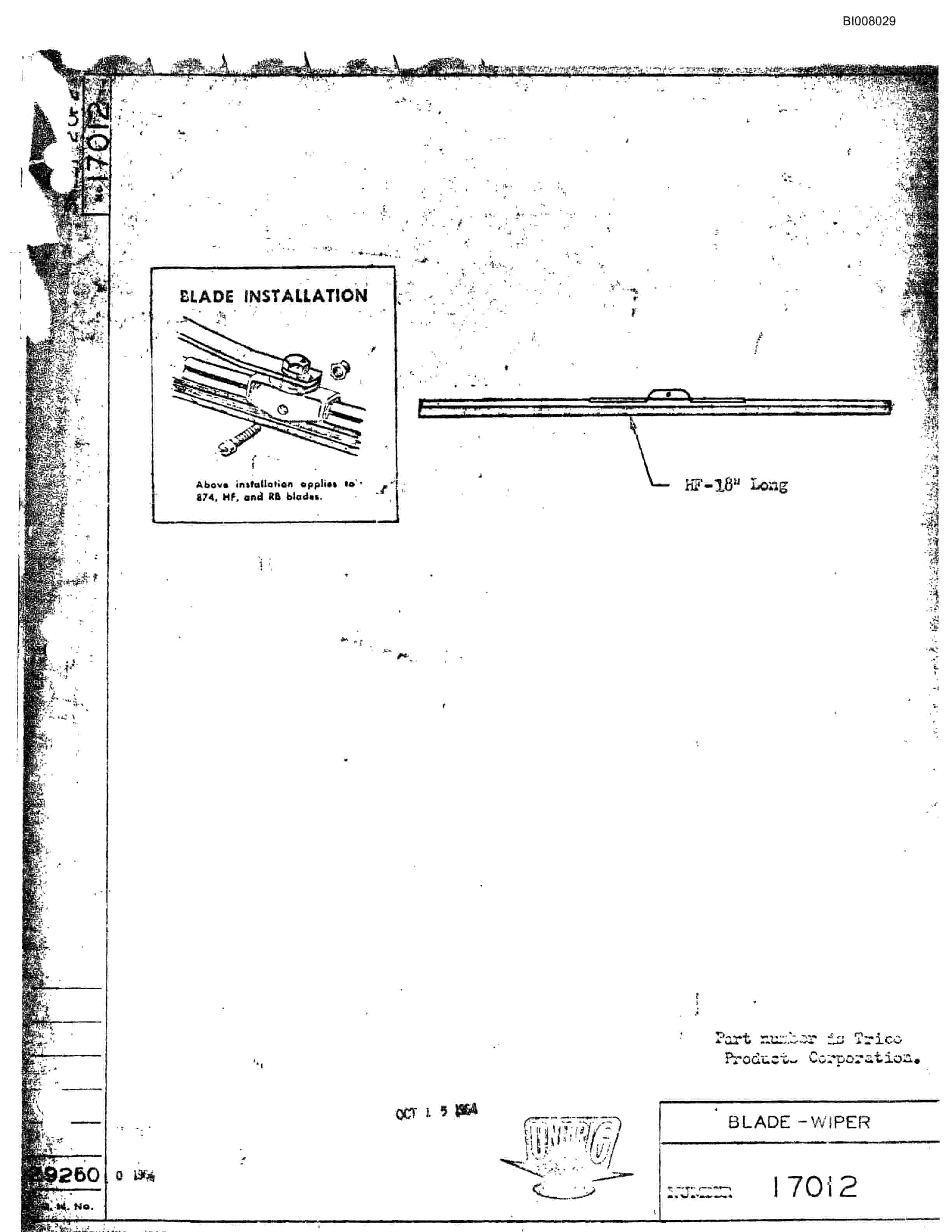 Bucyrus M-100 Parts Catalog BI008029-5