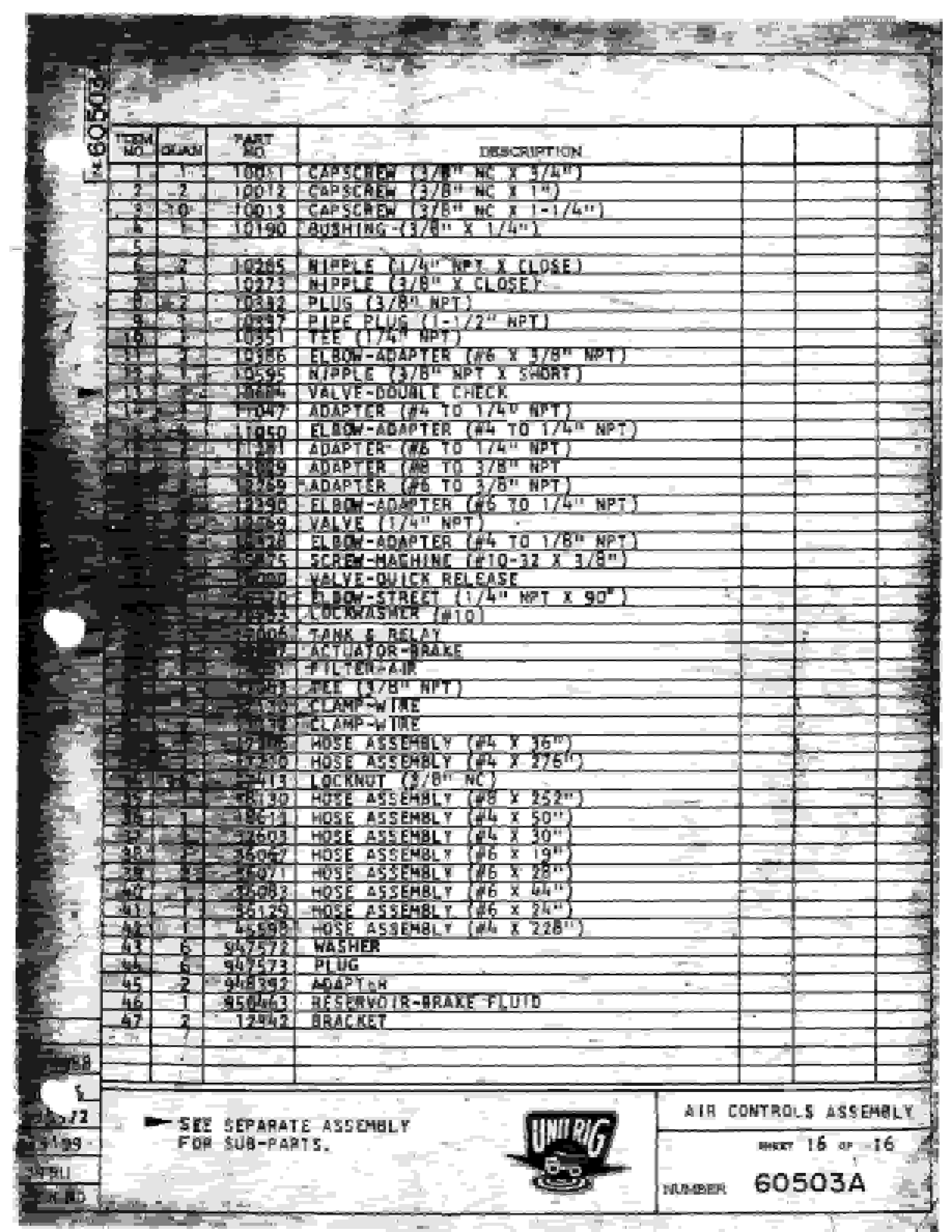 Bucyrus M-100 Parts Catalog BI008039-3