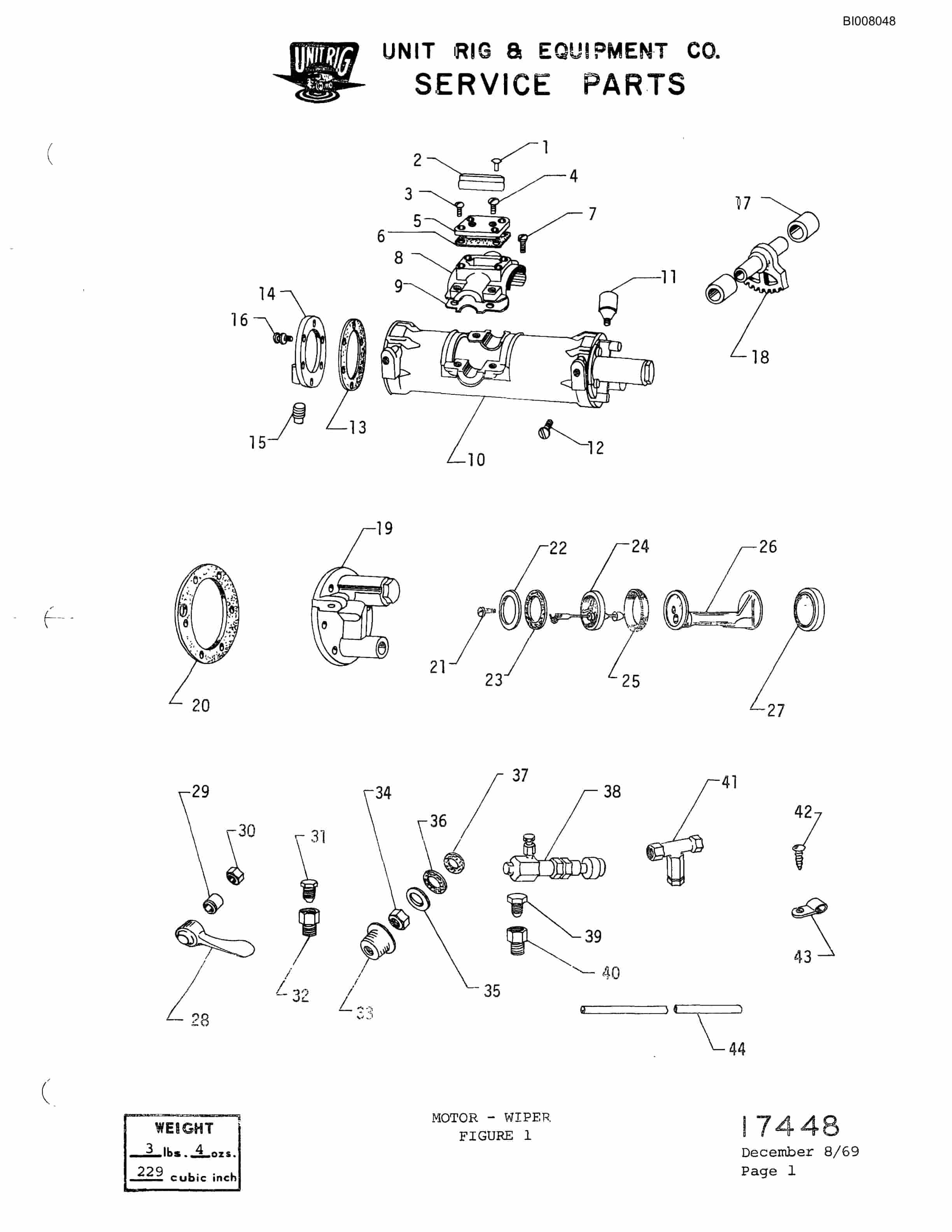 Bucyrus M-100 Parts Catalog BI008048-2