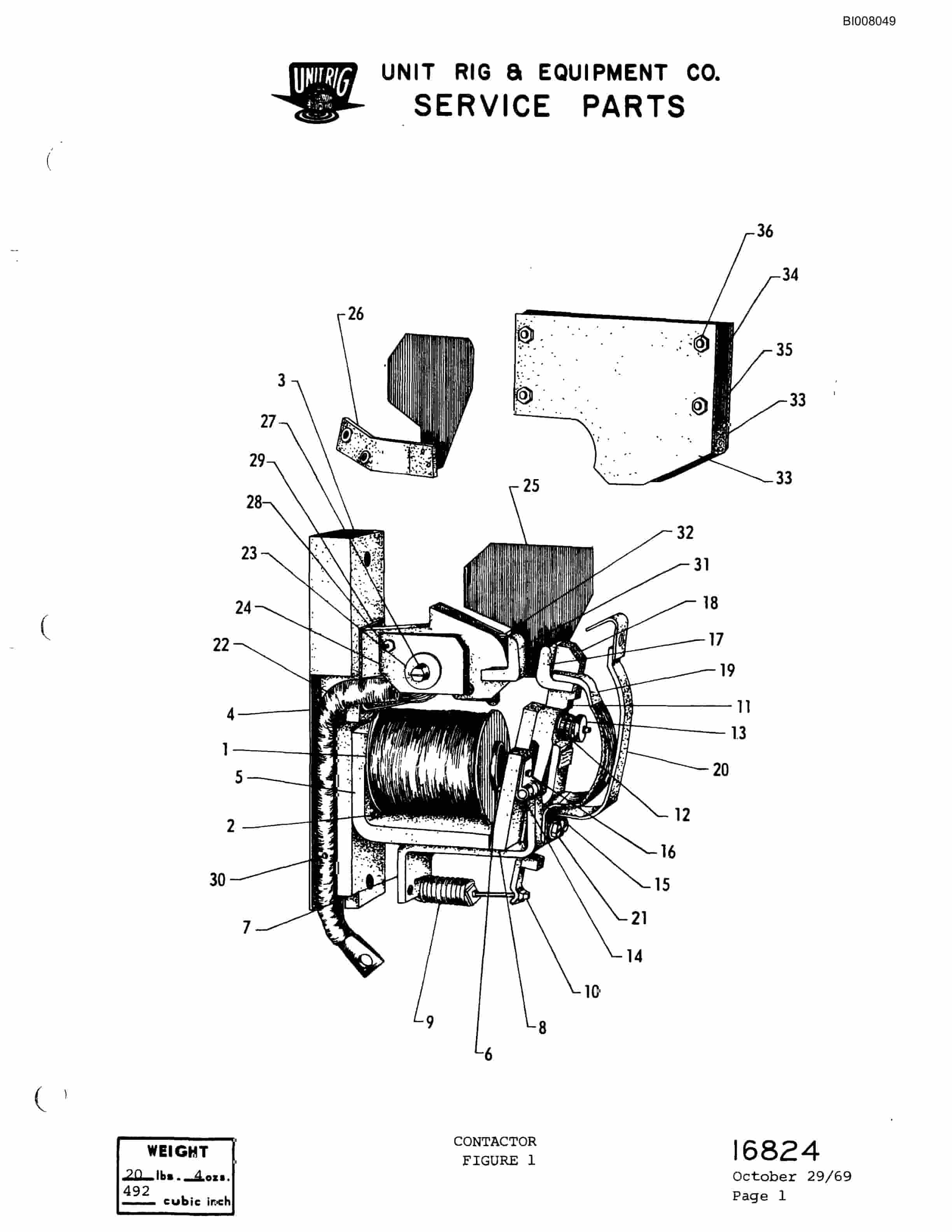 Bucyrus M-100 Parts Catalog BI008049-3
