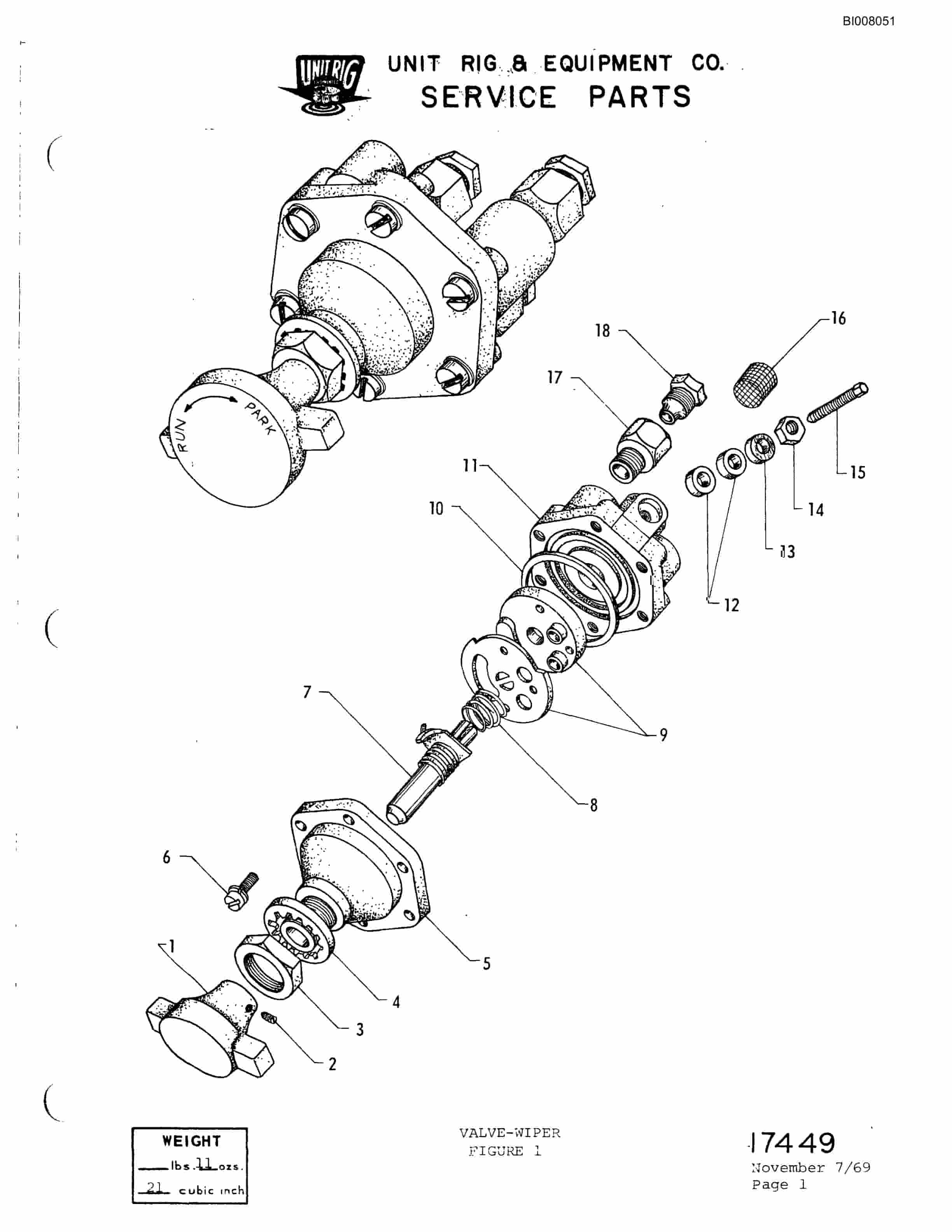 Bucyrus M-100 Parts Catalog BI008051-4
