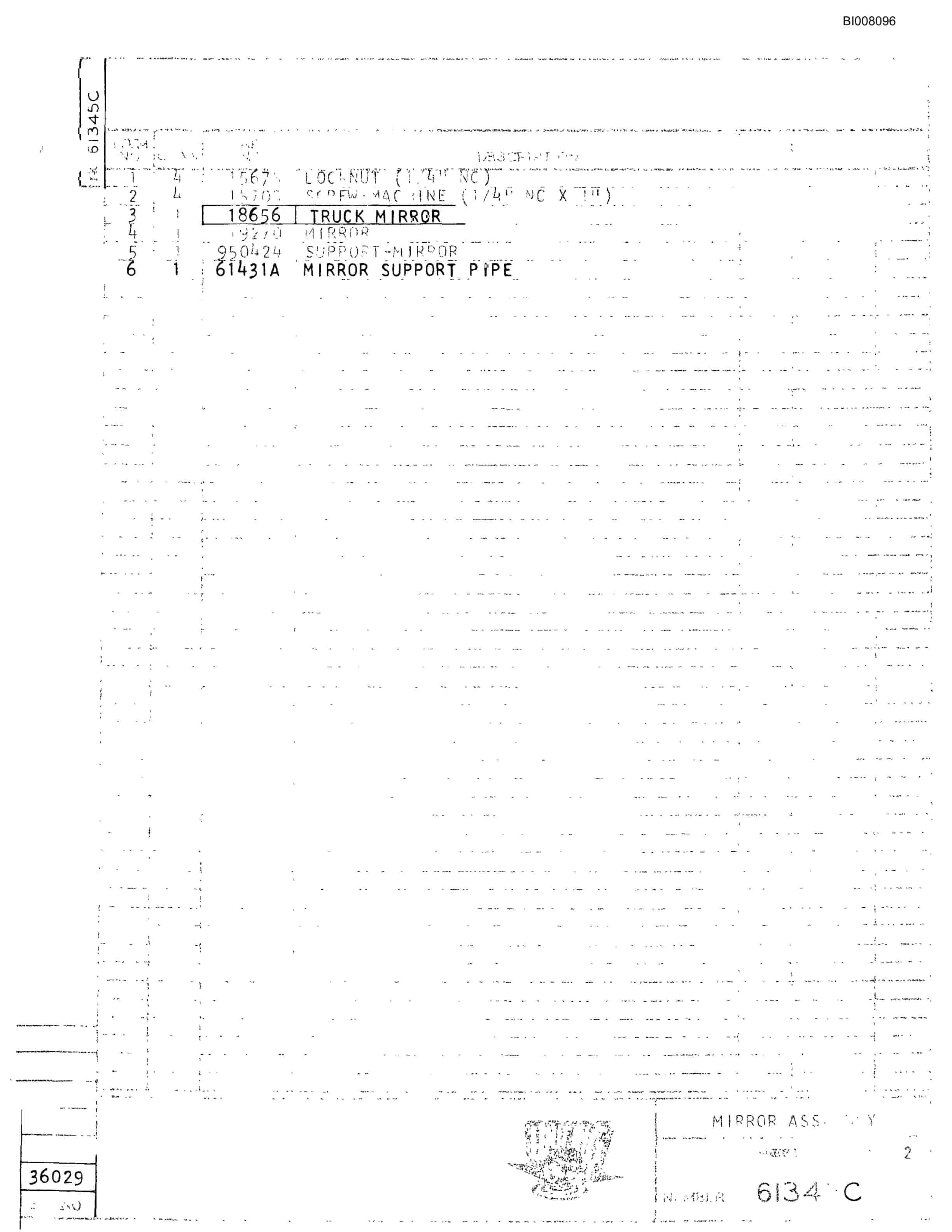 Bucyrus M-100 Parts Catalog BI008096-3
