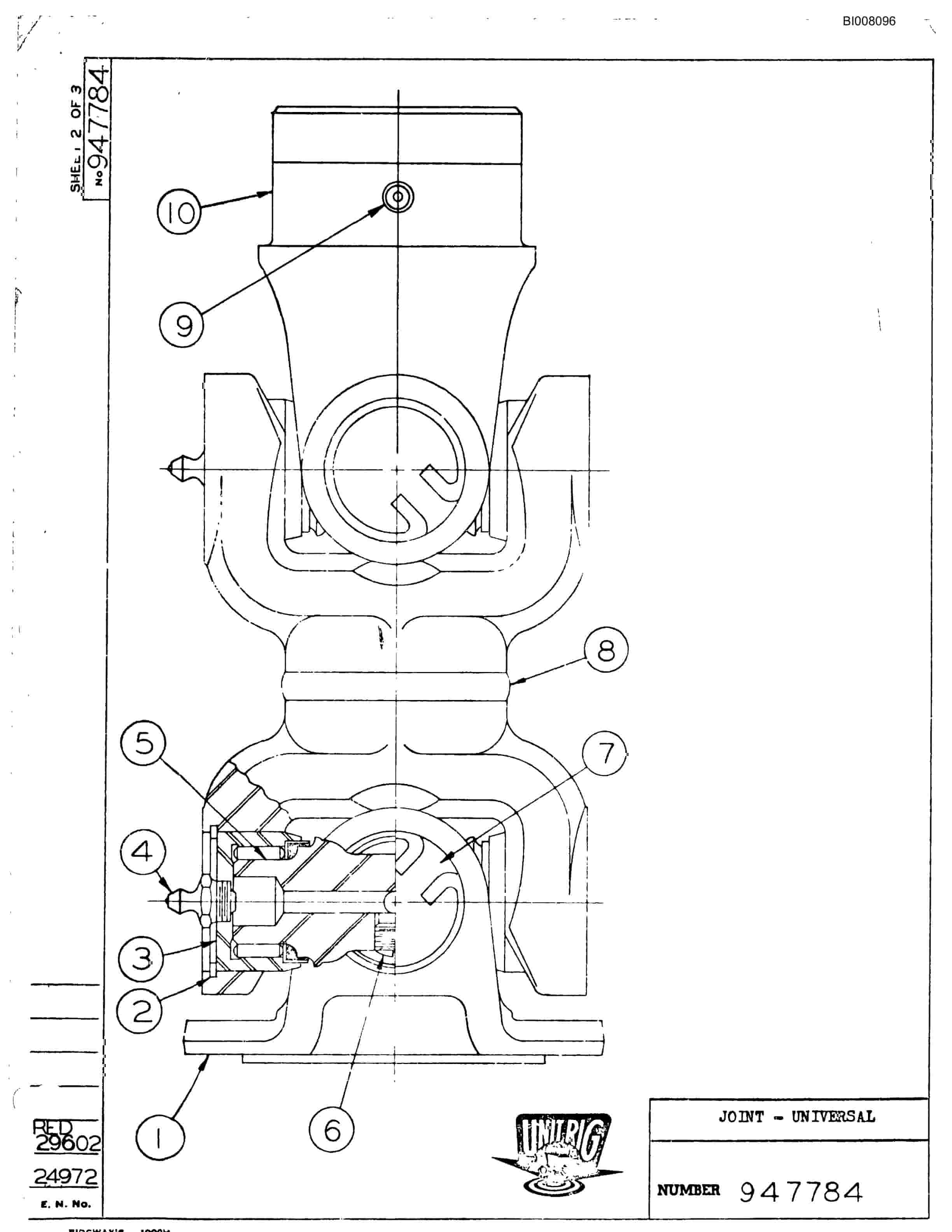 Bucyrus M-100 Parts Catalog BI008096-5