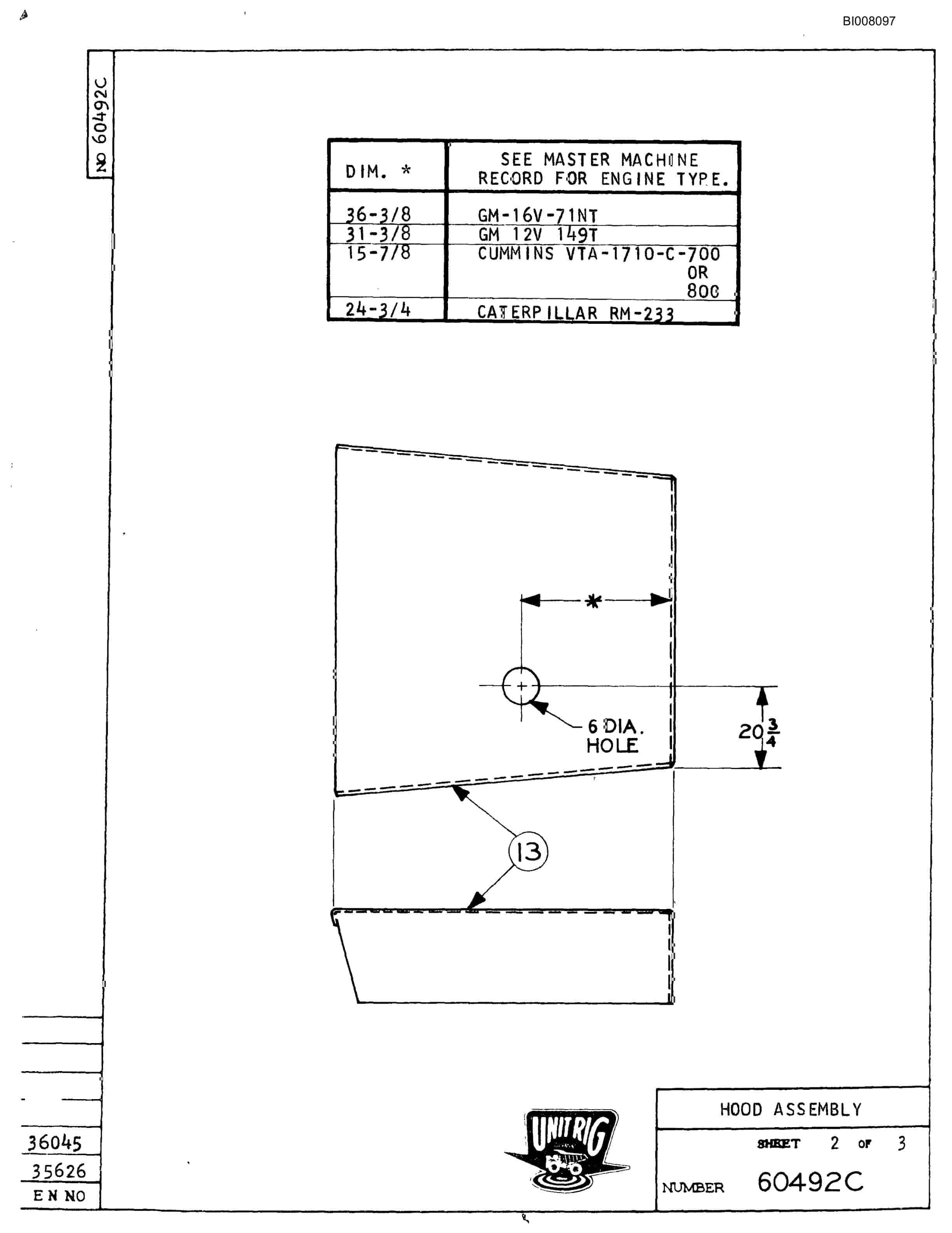 Bucyrus M-100 Parts Catalog BI008097-2