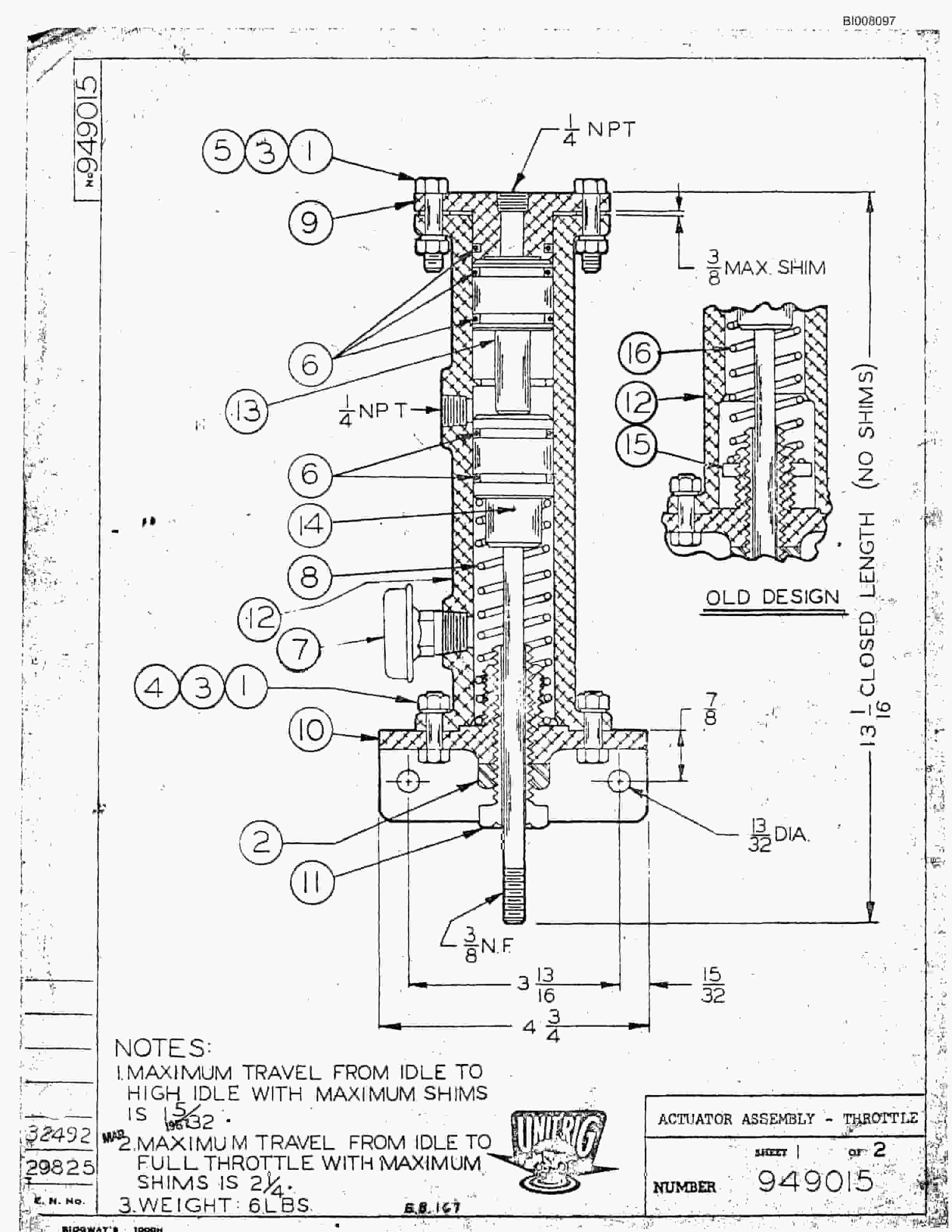 Bucyrus M-100 Parts Catalog BI008097-5