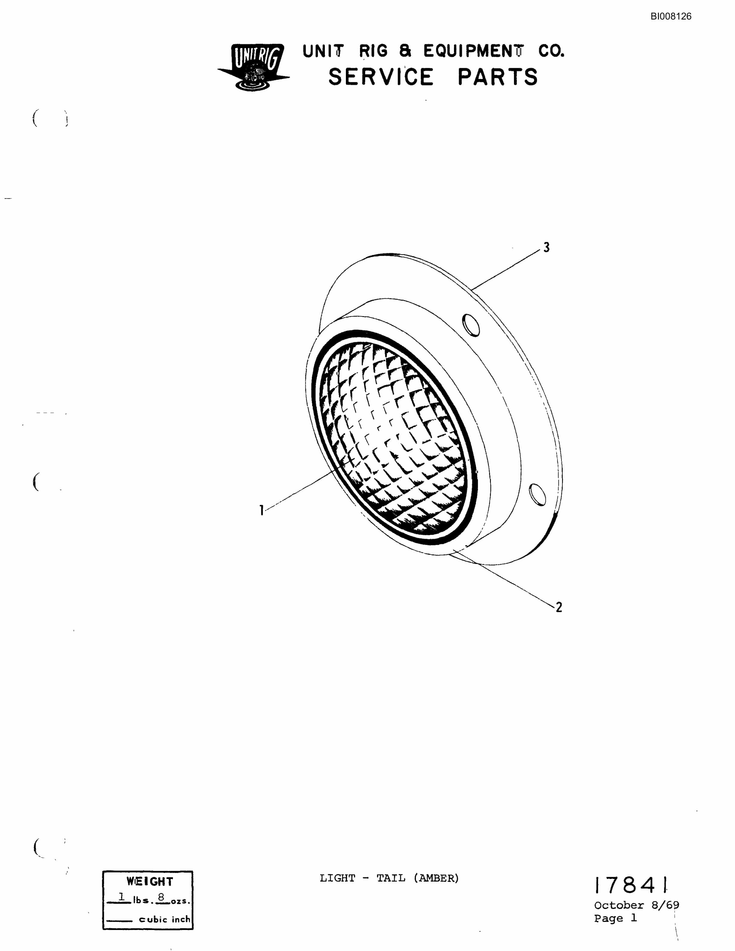 Bucyrus M-100 Parts Catalog BI008126-5