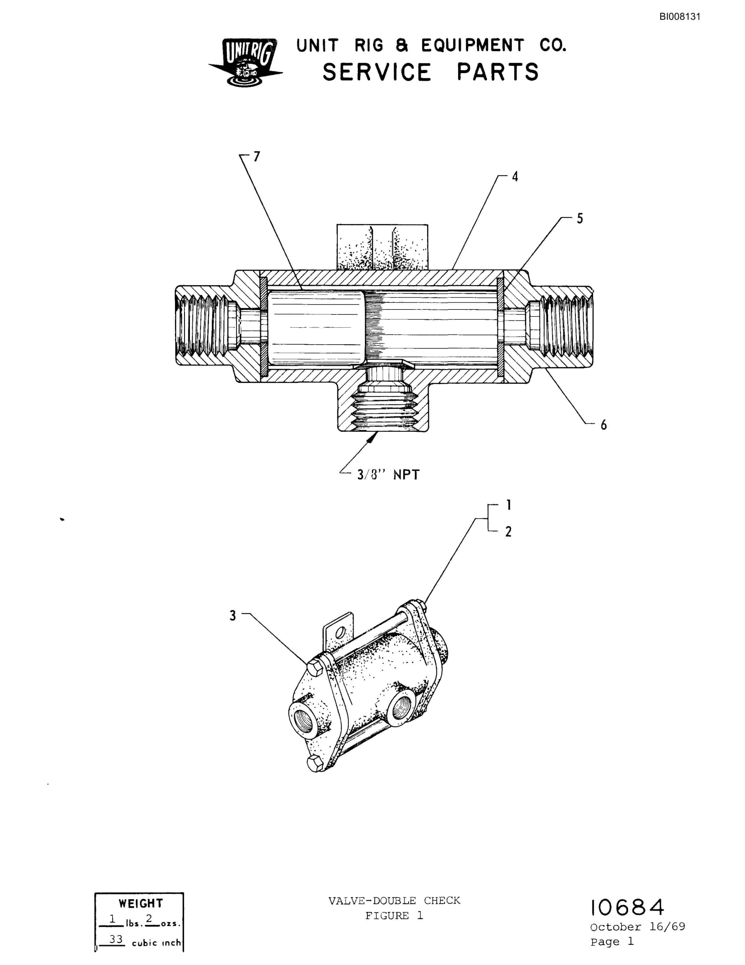 Bucyrus M-100 Parts Catalog BI008131-4