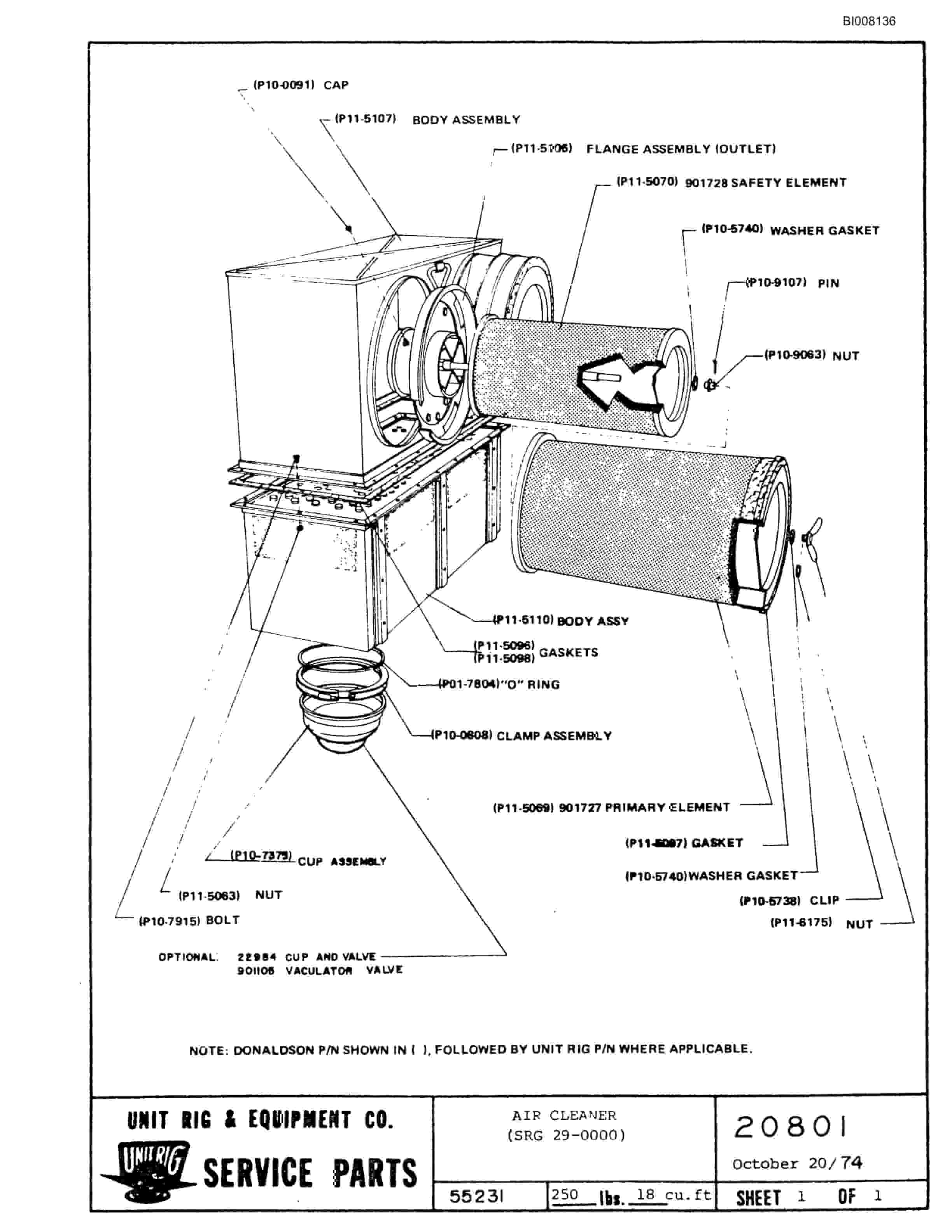 Bucyrus M-100 Parts Catalog BI008136-5